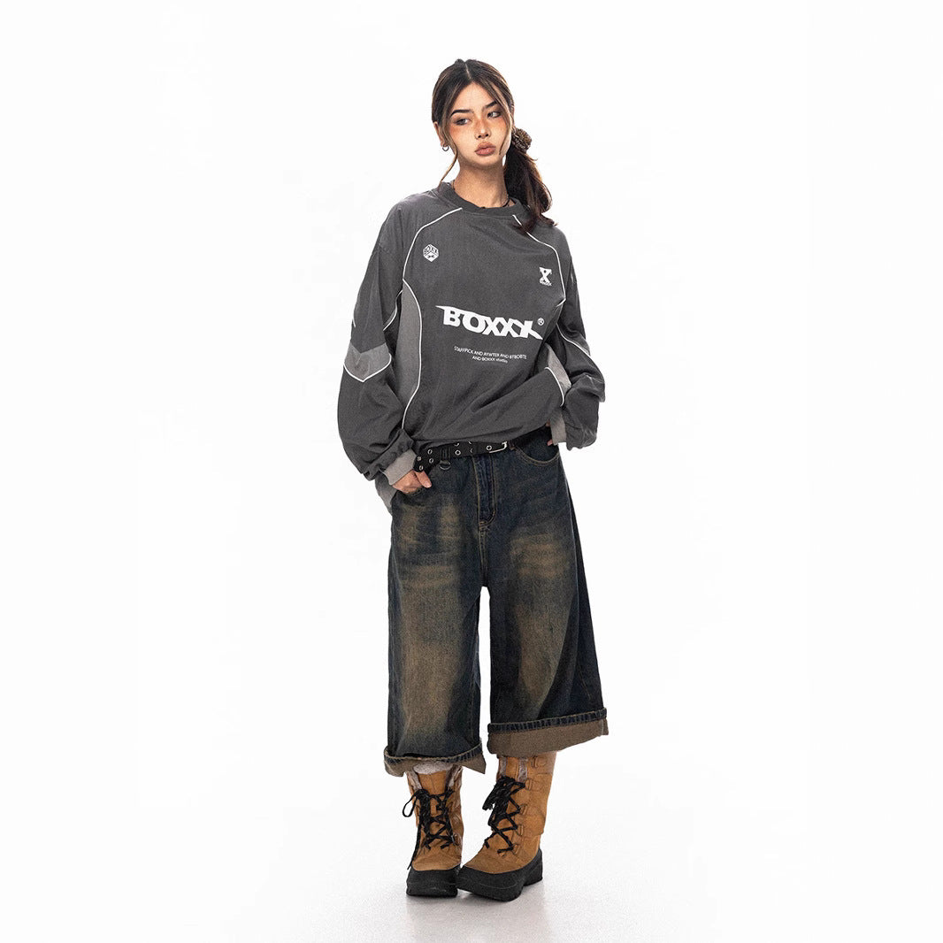 Sudadera Impermeable con Letras