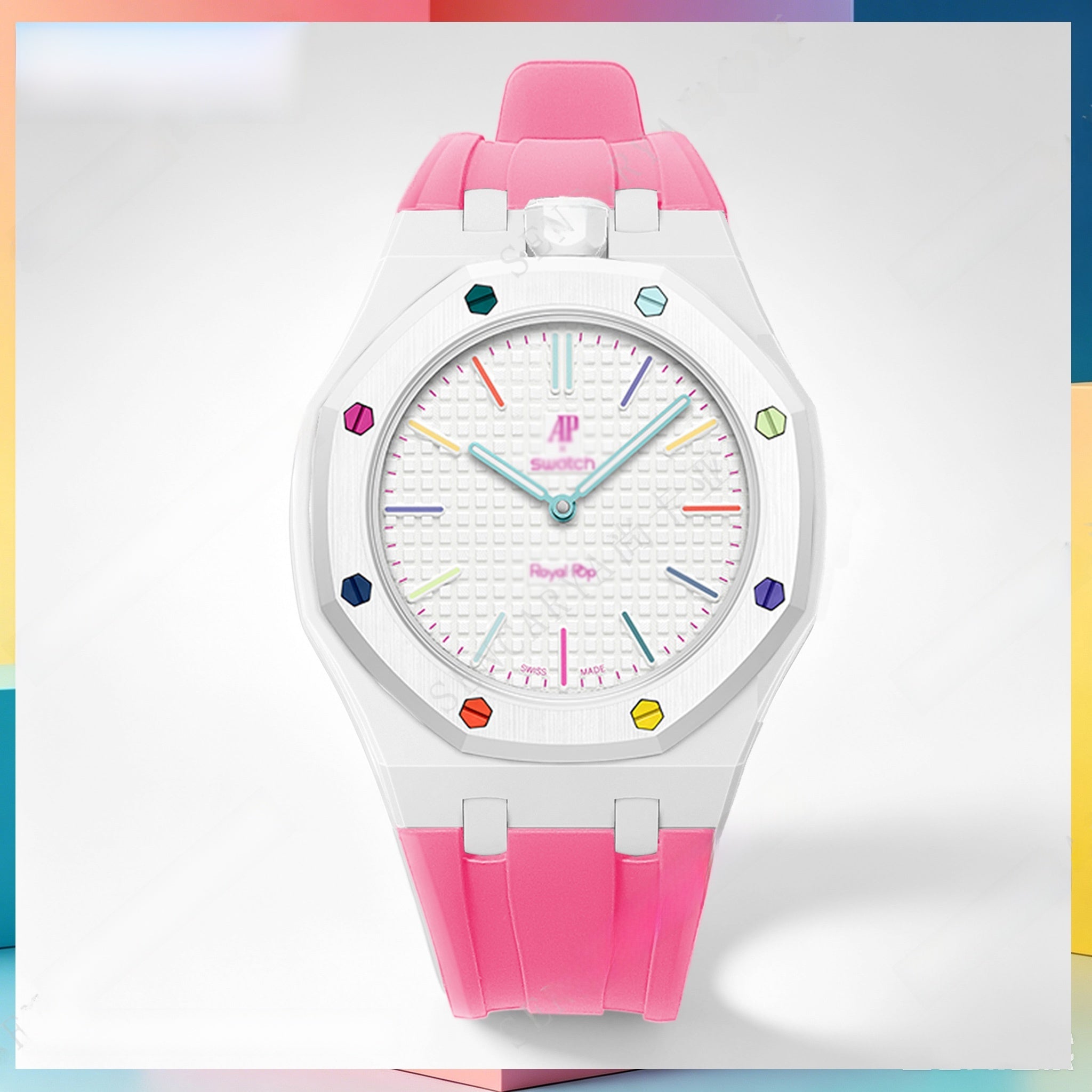 Modified AP Collaboration Swatch Watch Strap Bio-Ceramic
