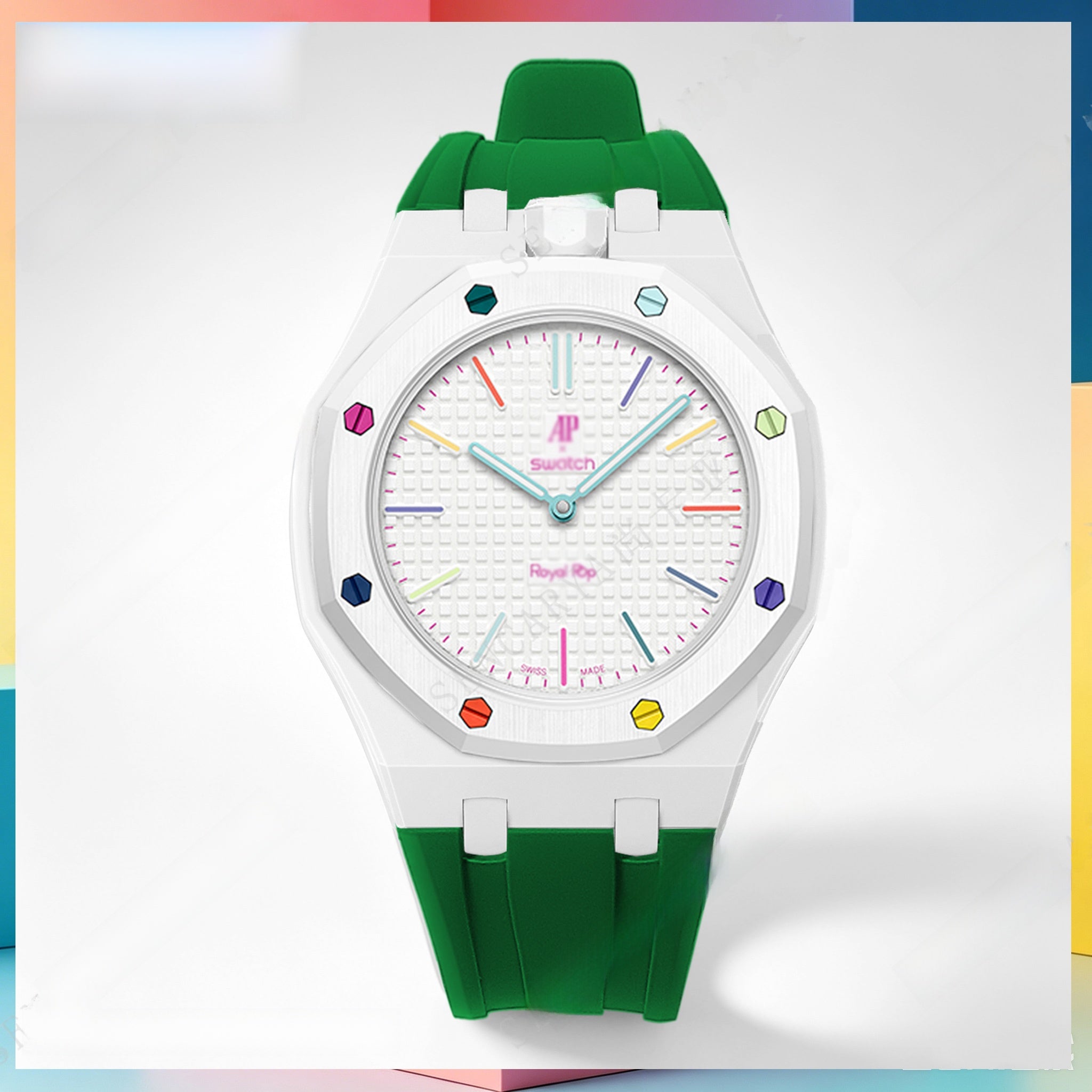 Modified AP Collaboration Swatch Watch Strap Bio-Ceramic