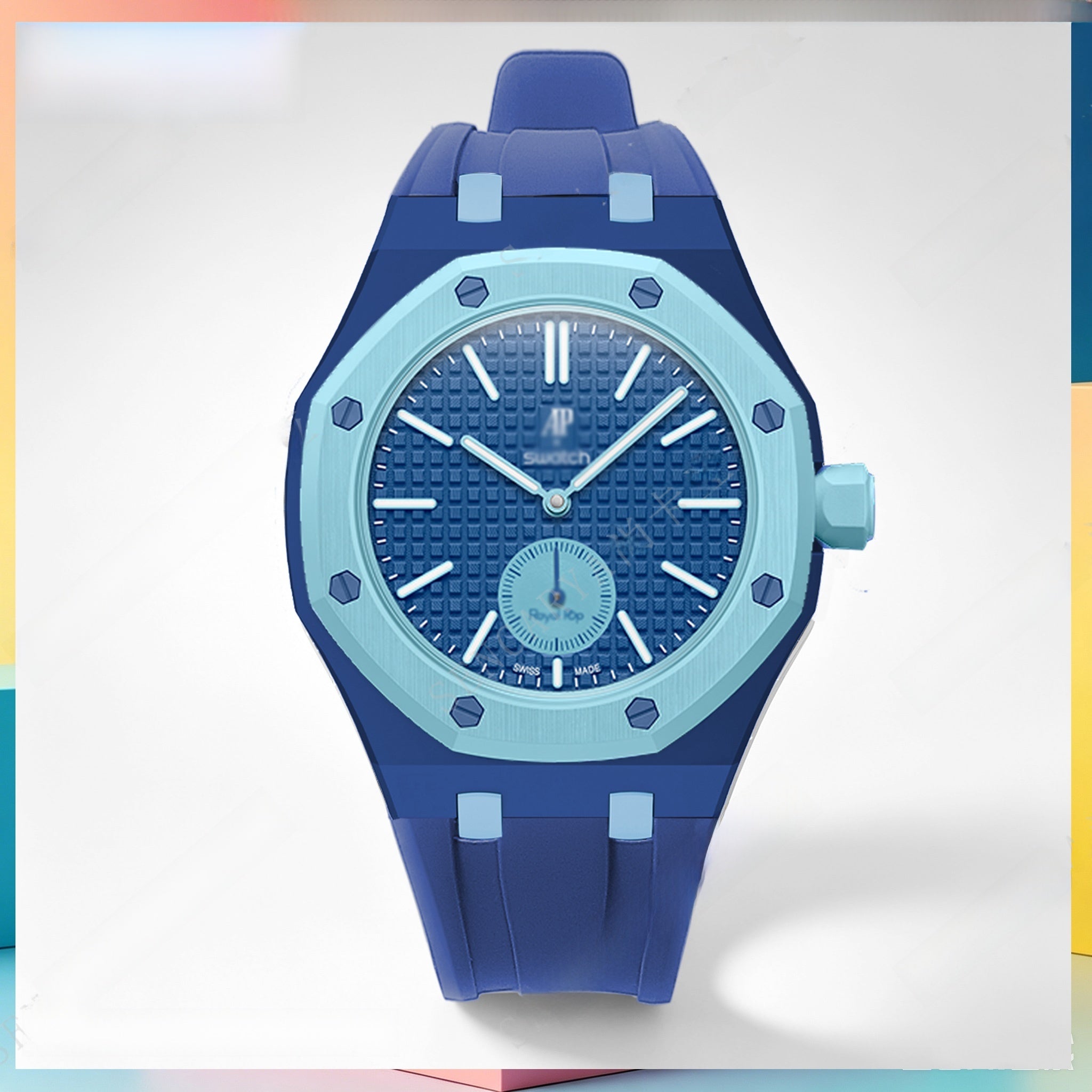 Modified AP Collaboration Swatch Watch Strap Bio-Ceramic