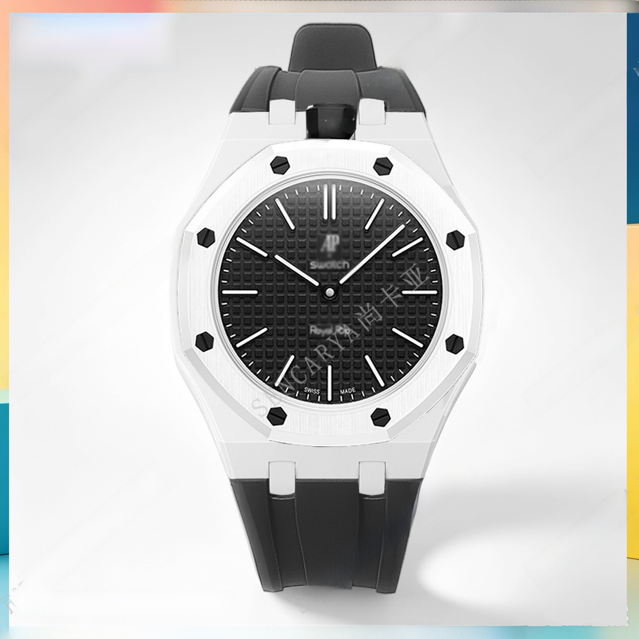 Modified AP Collaboration Swatch Watch Strap Bio-Ceramic