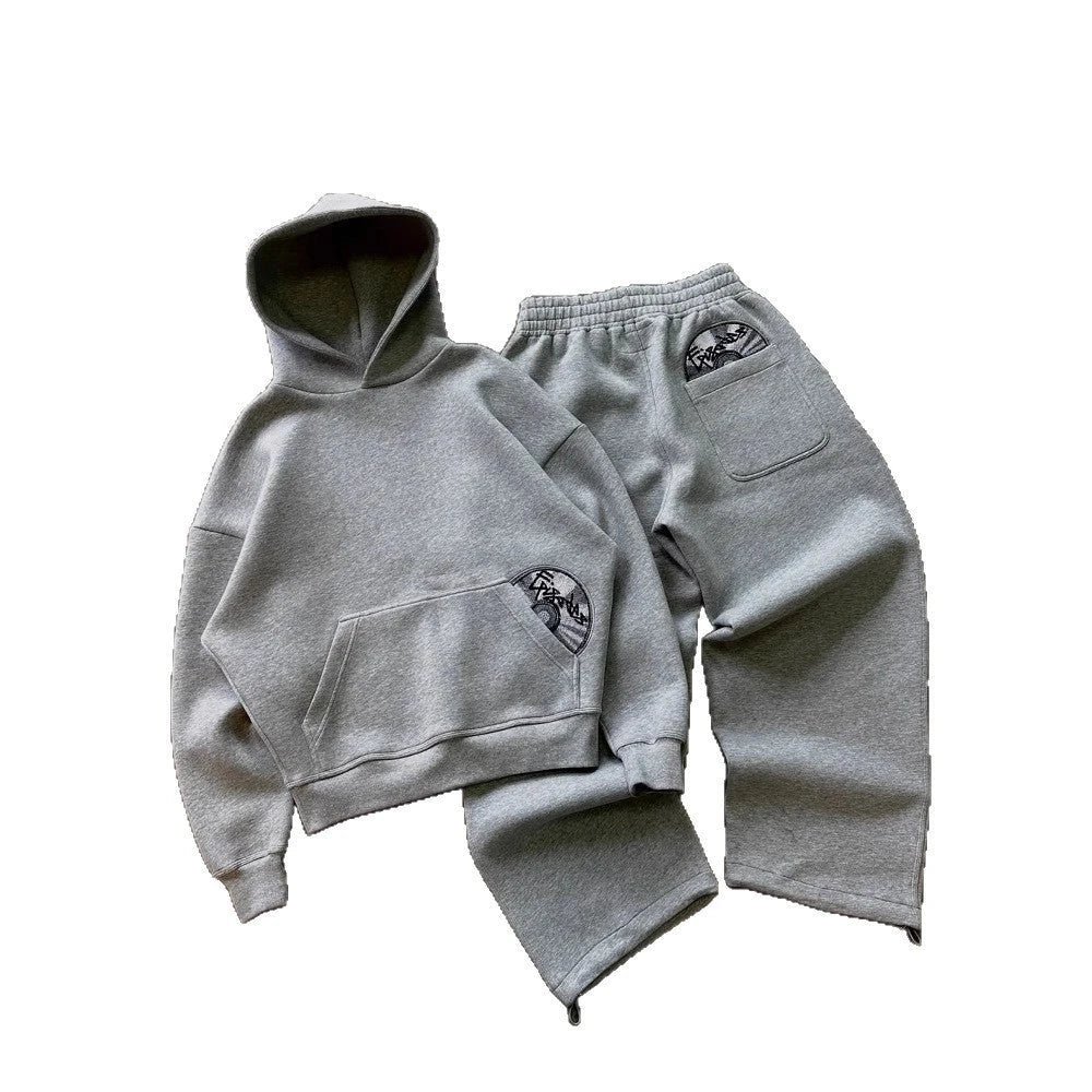 Set Hoodie y Pants Estampado Geométrico