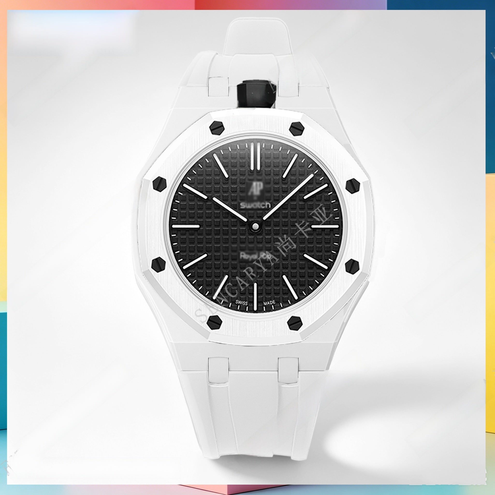 Modified AP Collaboration Swatch Watch Strap Bio-Ceramic