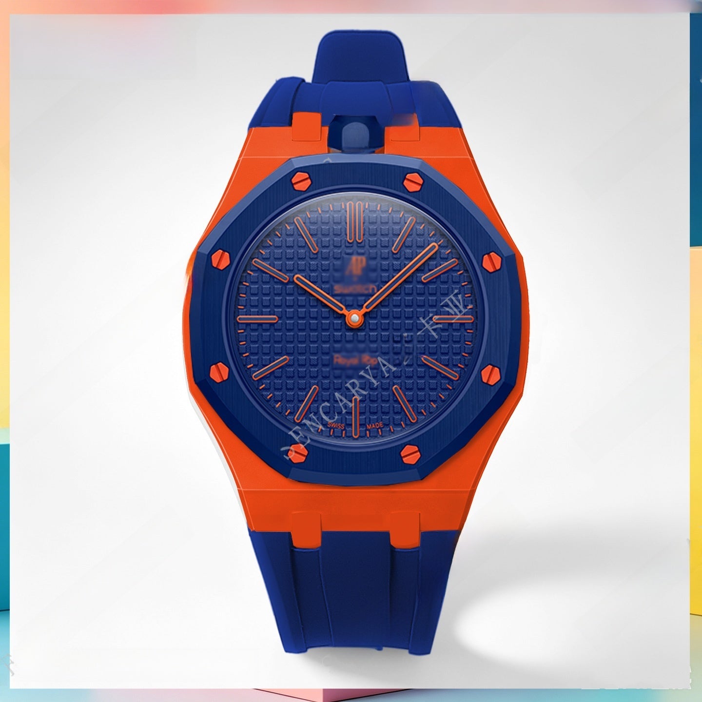 Modified AP Collaboration Swatch Watch Strap Bio-Ceramic