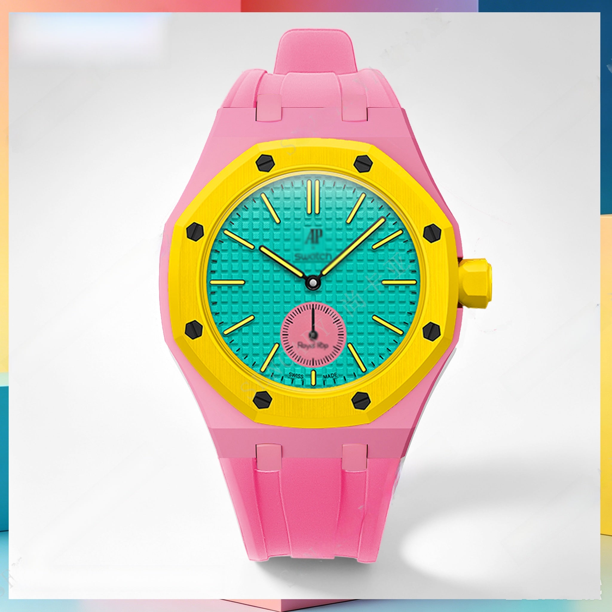 Modified AP Collaboration Swatch Watch Strap Bio-Ceramic