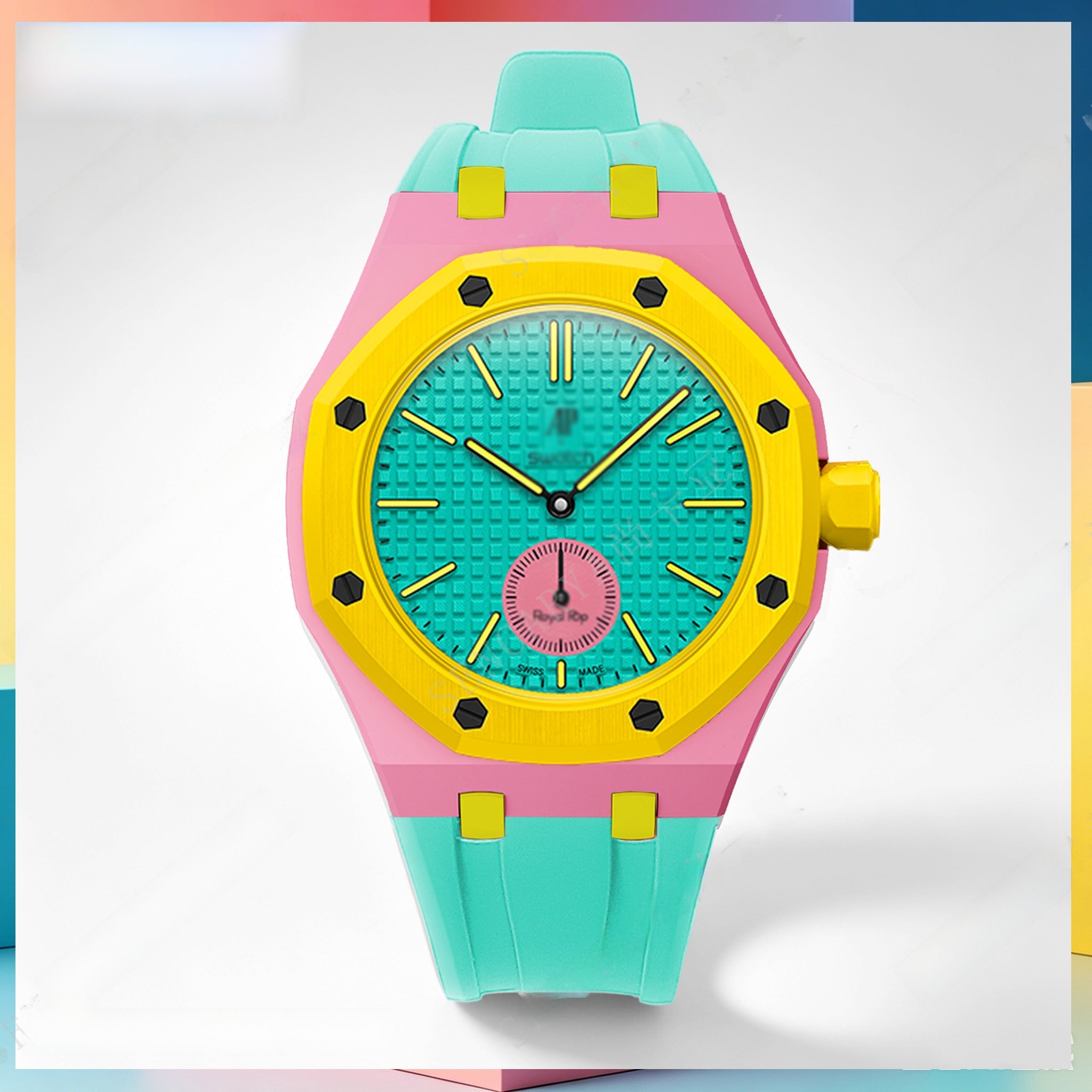 Modified AP Collaboration Swatch Watch Strap Bio-Ceramic