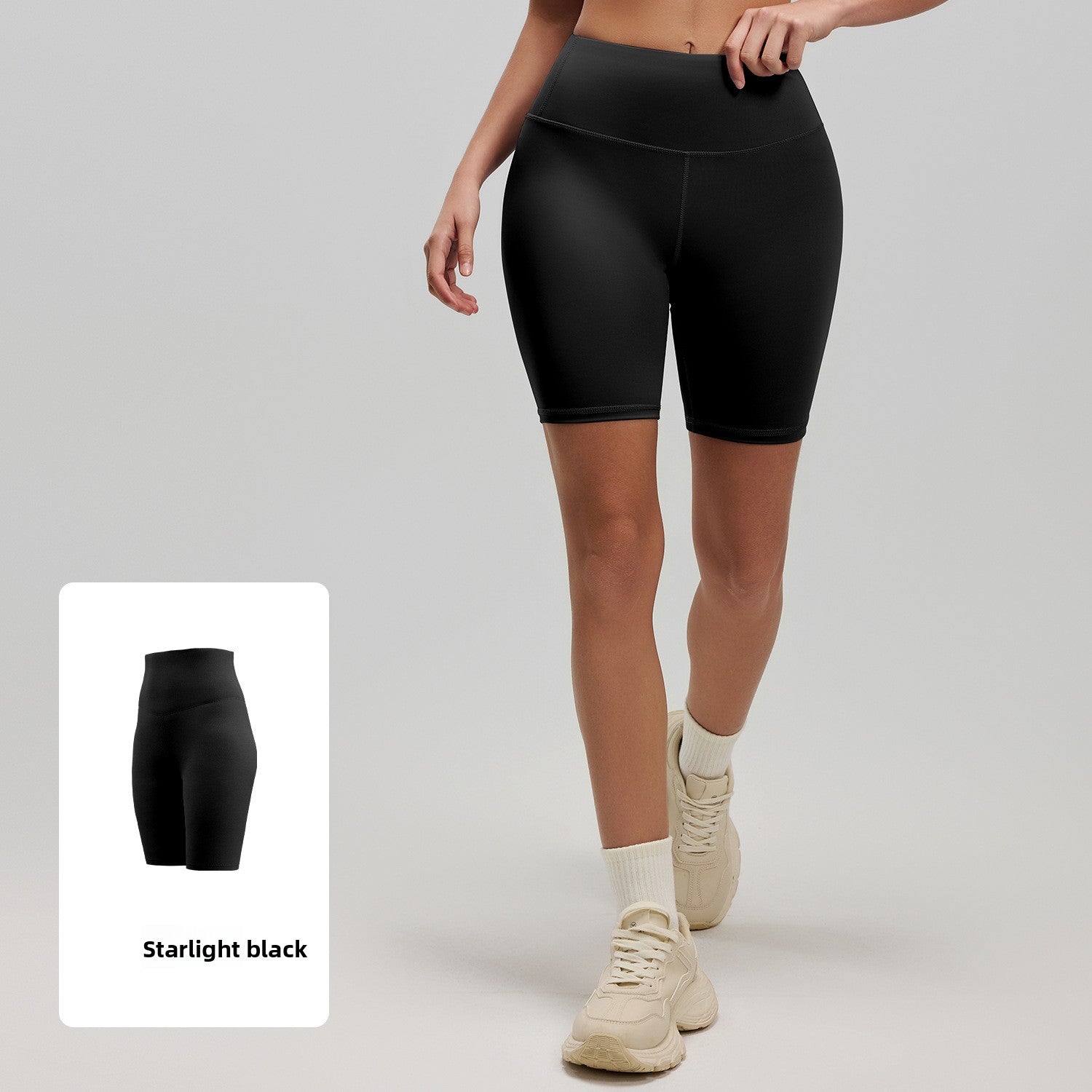 Womens High Waist Yoga Shorts