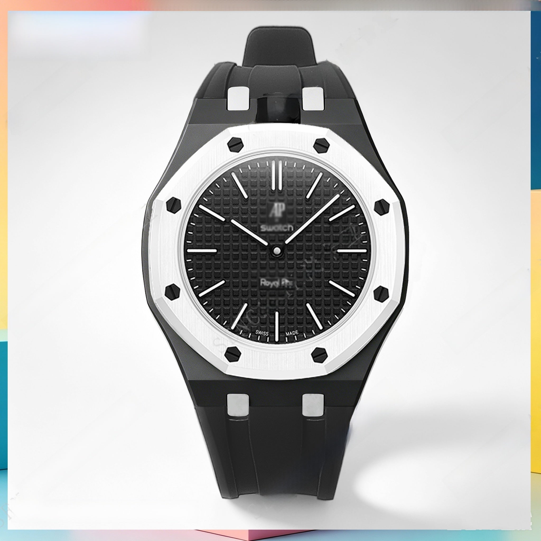 Modified AP Collaboration Swatch Watch Strap Bio-Ceramic