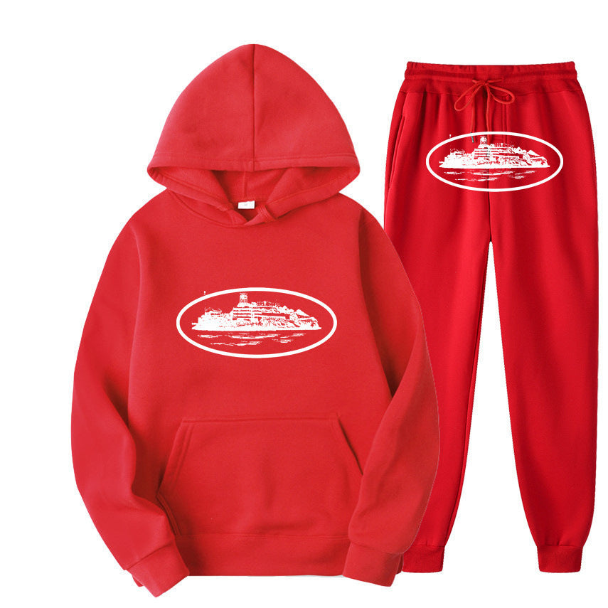 Set de Sudadera Holgada Streetwear