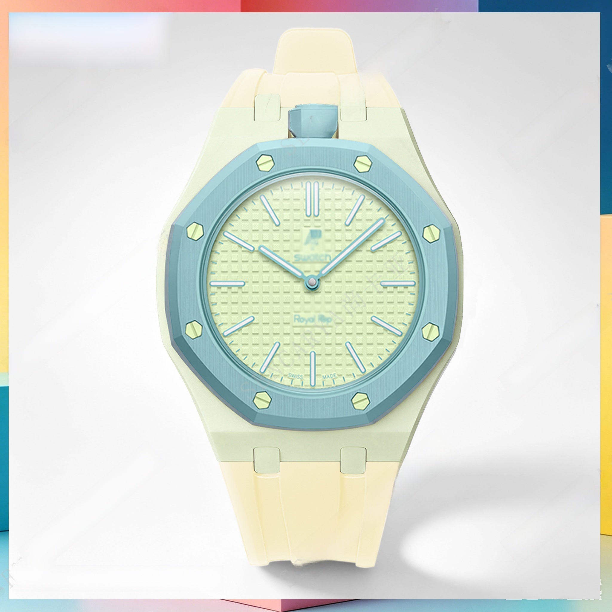 Modified AP Collaboration Swatch Watch Strap Bio-Ceramic