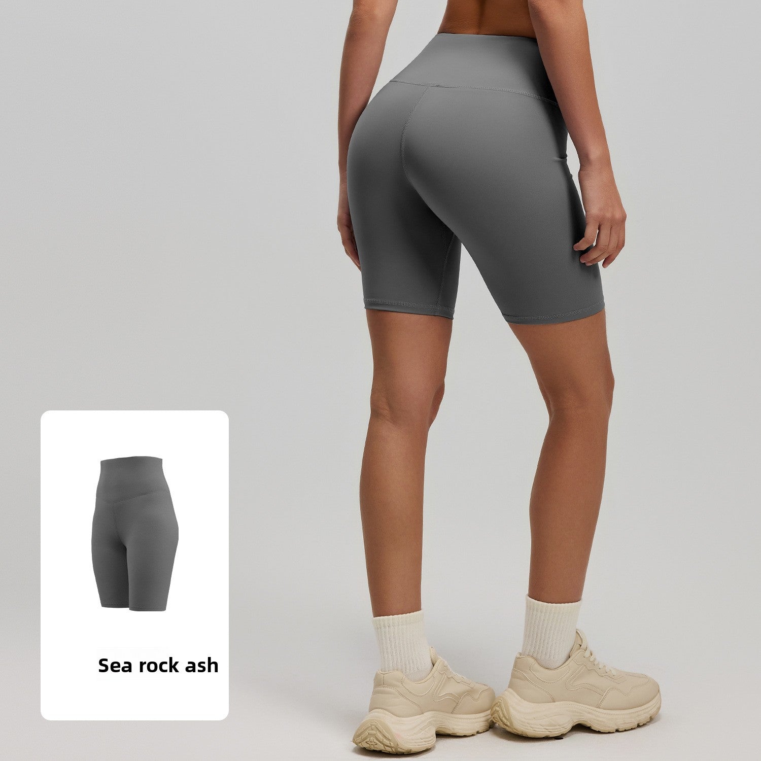 Womens High Waist Yoga Shorts