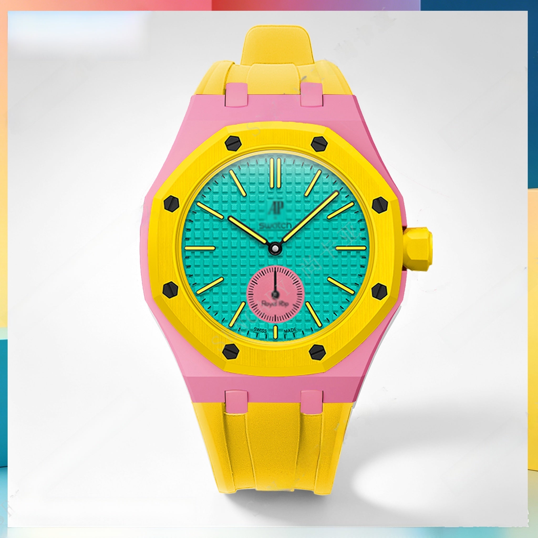 Modified AP Collaboration Swatch Watch Strap Bio-Ceramic