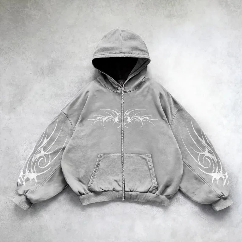 Hoodie Gótico Estampado