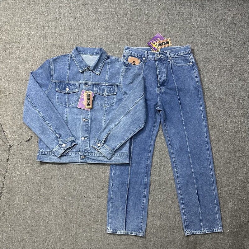 Corteiz Denim Jacket and Trousers Set