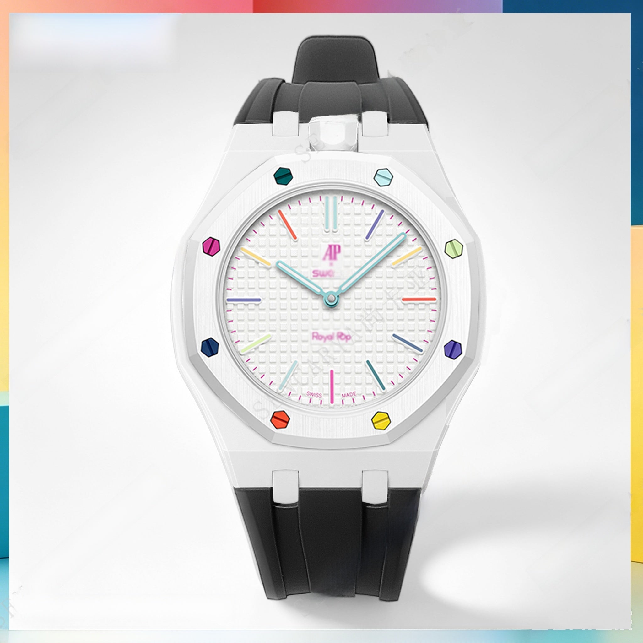 Modified AP Collaboration Swatch Watch Strap Bio-Ceramic