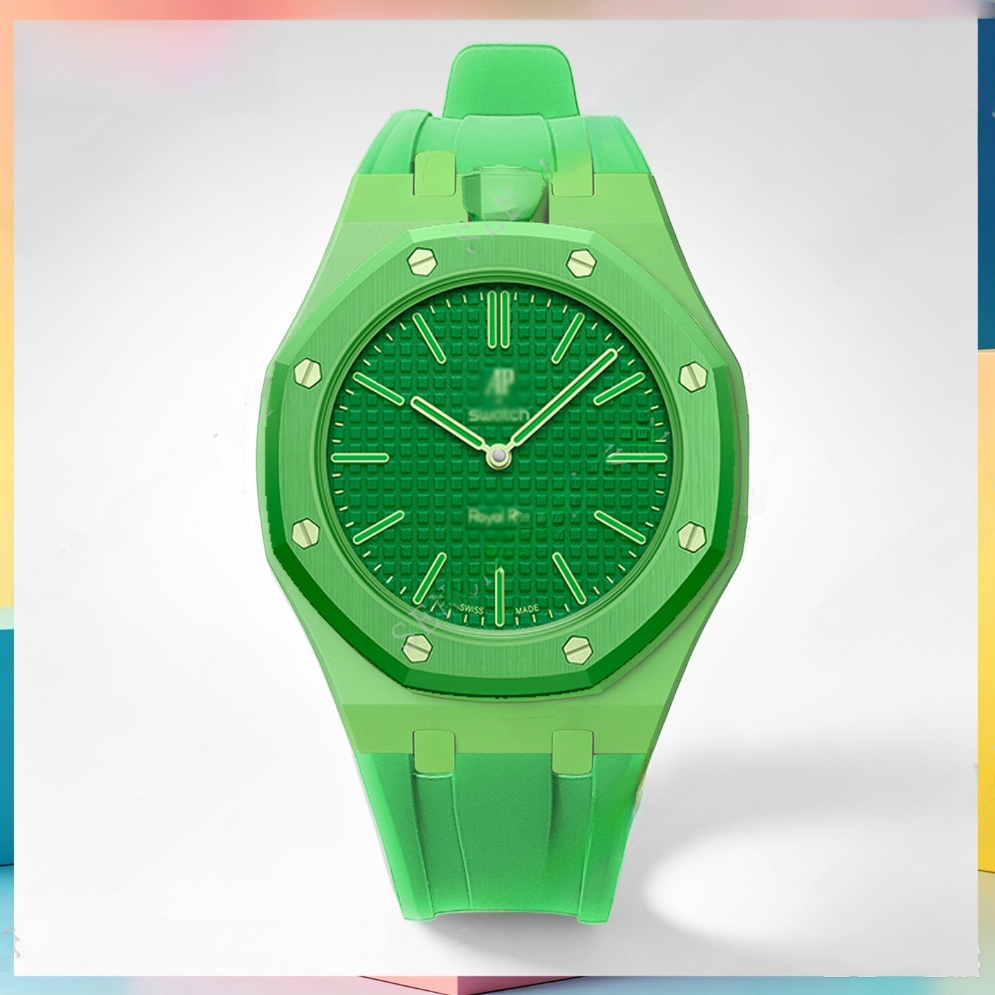 Modified AP Collaboration Swatch Watch Strap Bio-Ceramic