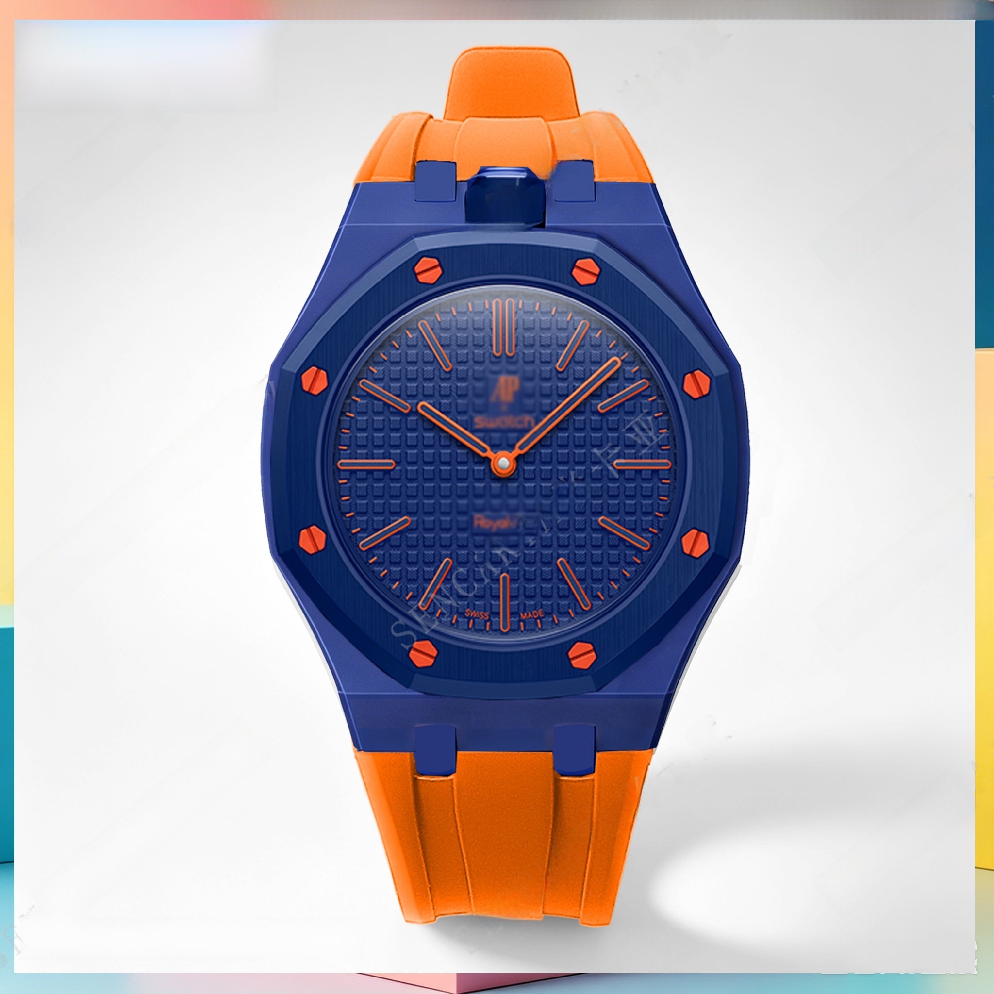 Modified AP Collaboration Swatch Watch Strap Bio-Ceramic