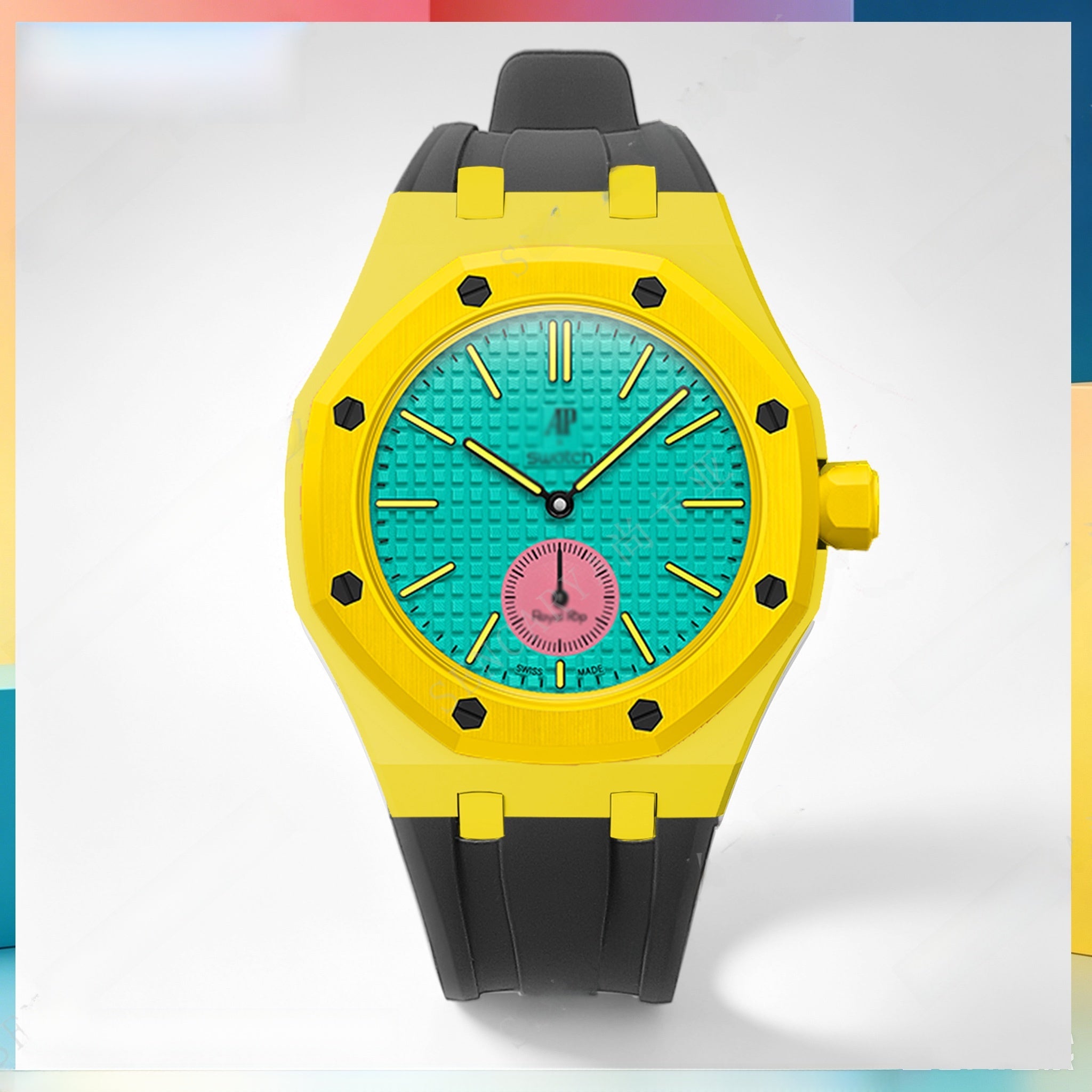 Modified AP Collaboration Swatch Watch Strap Bio-Ceramic