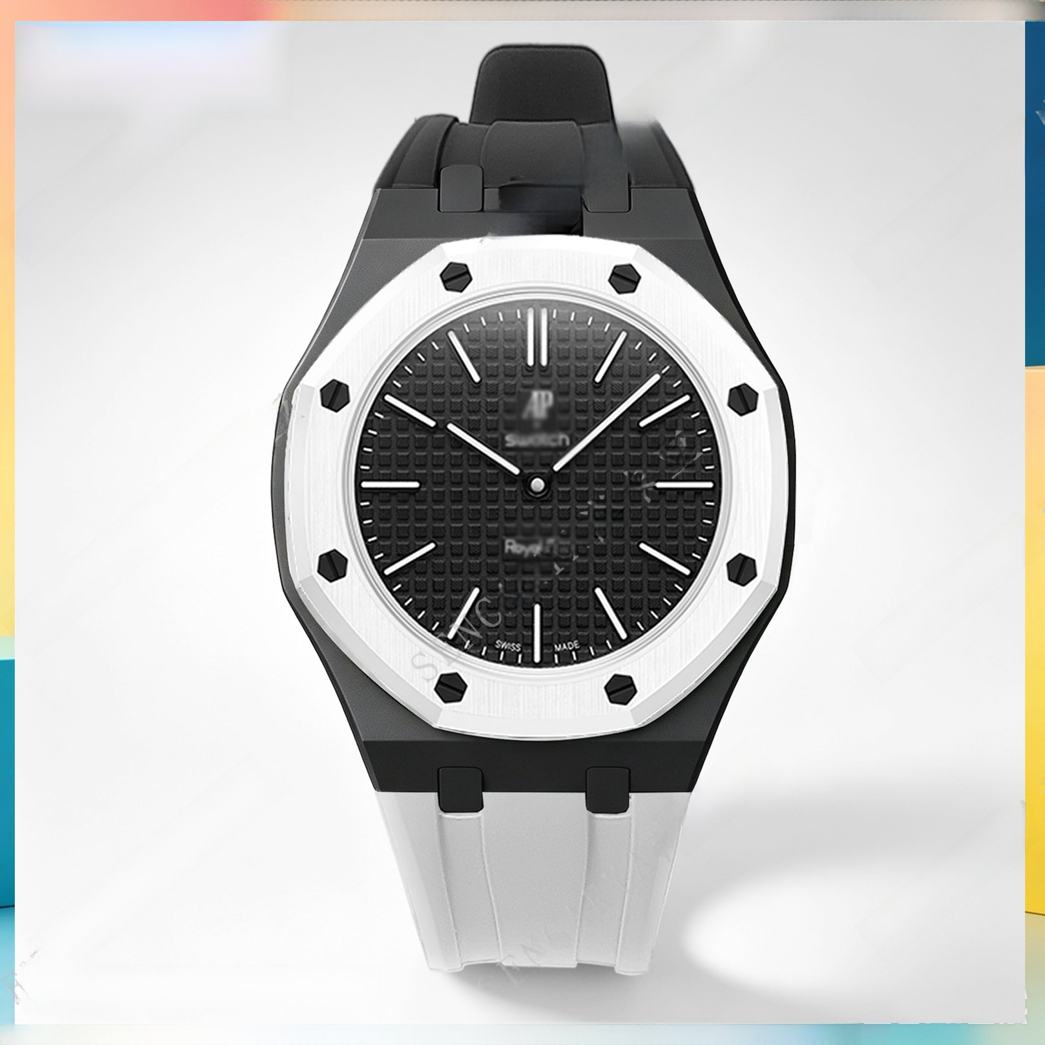 Modified AP Collaboration Swatch Watch Strap Bio-Ceramic