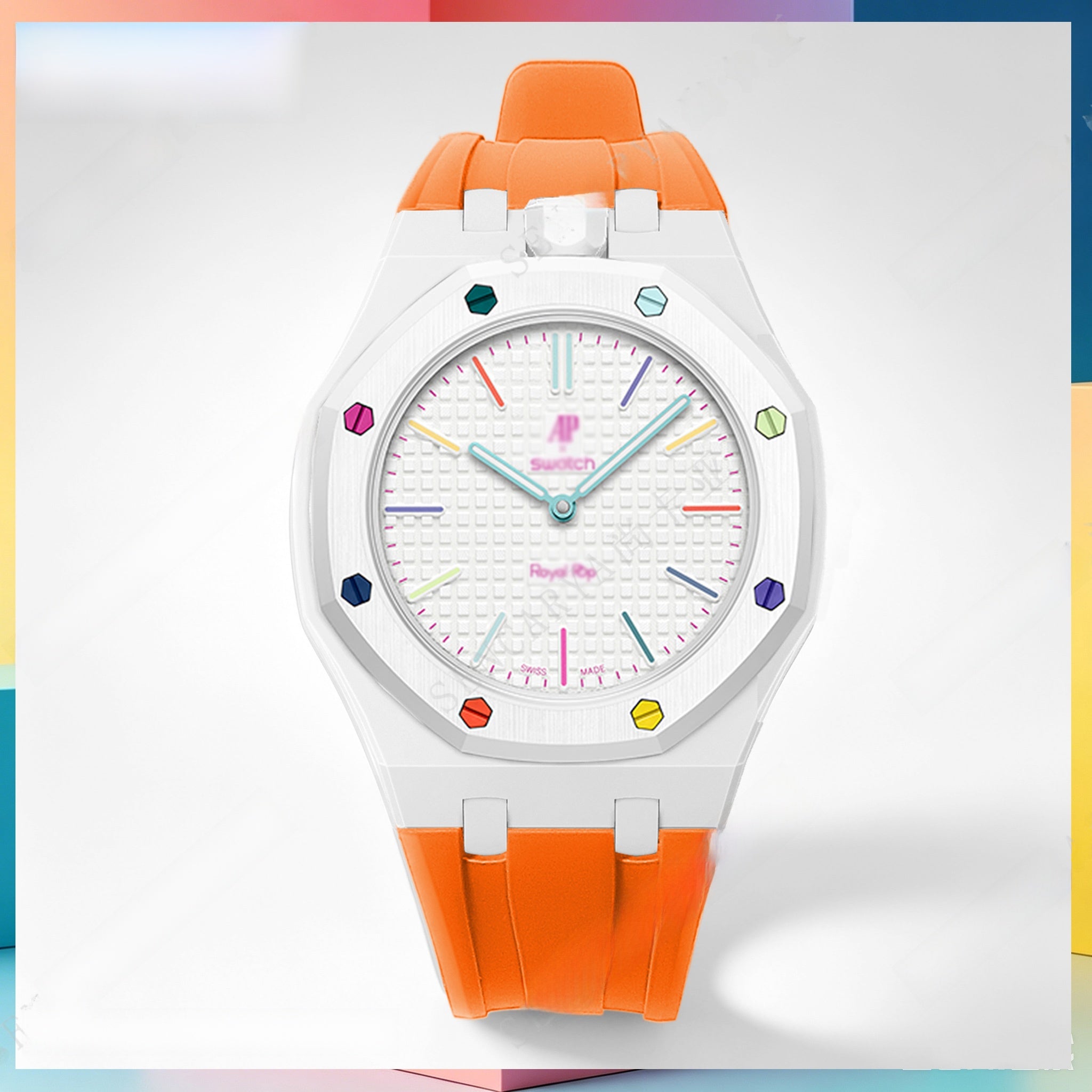 Modified AP Collaboration Swatch Watch Strap Bio-Ceramic