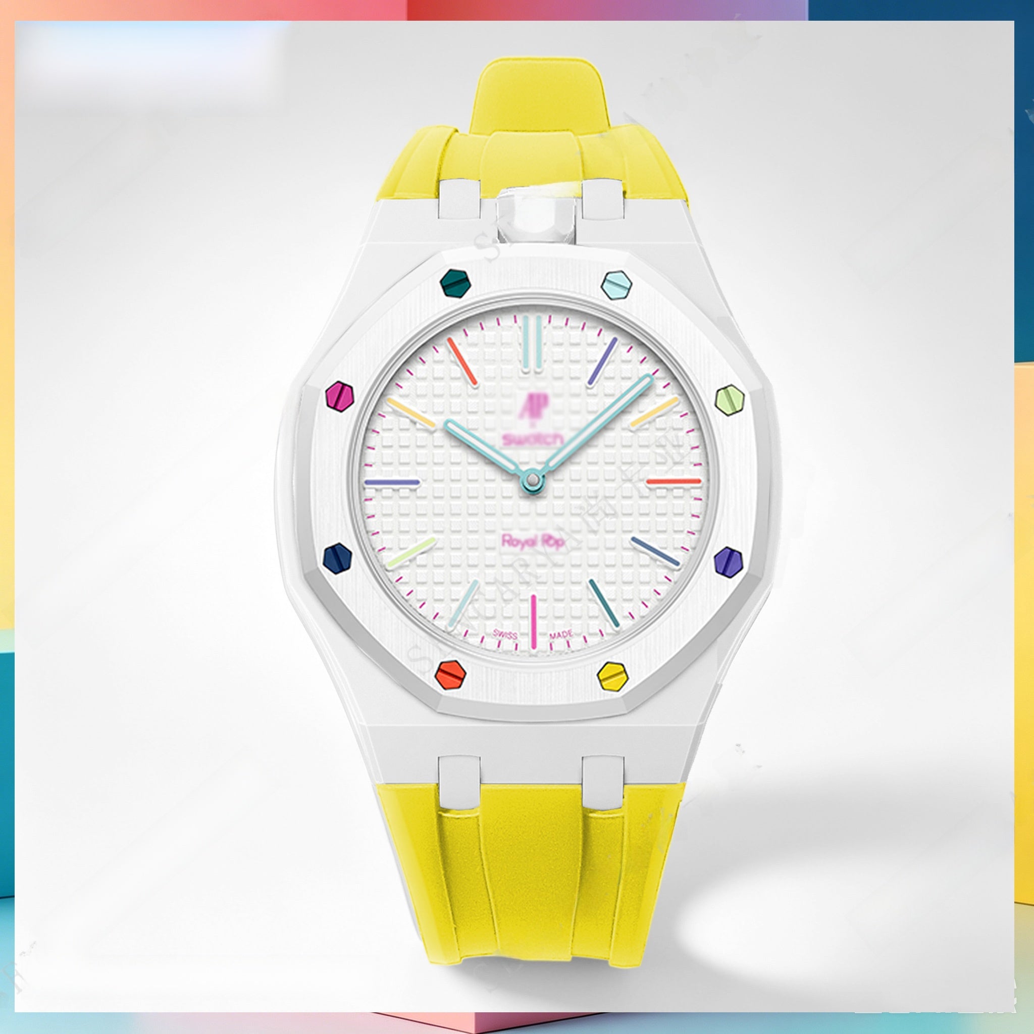 Modified AP Collaboration Swatch Watch Strap Bio-Ceramic