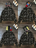 Hooded cardigan jacket