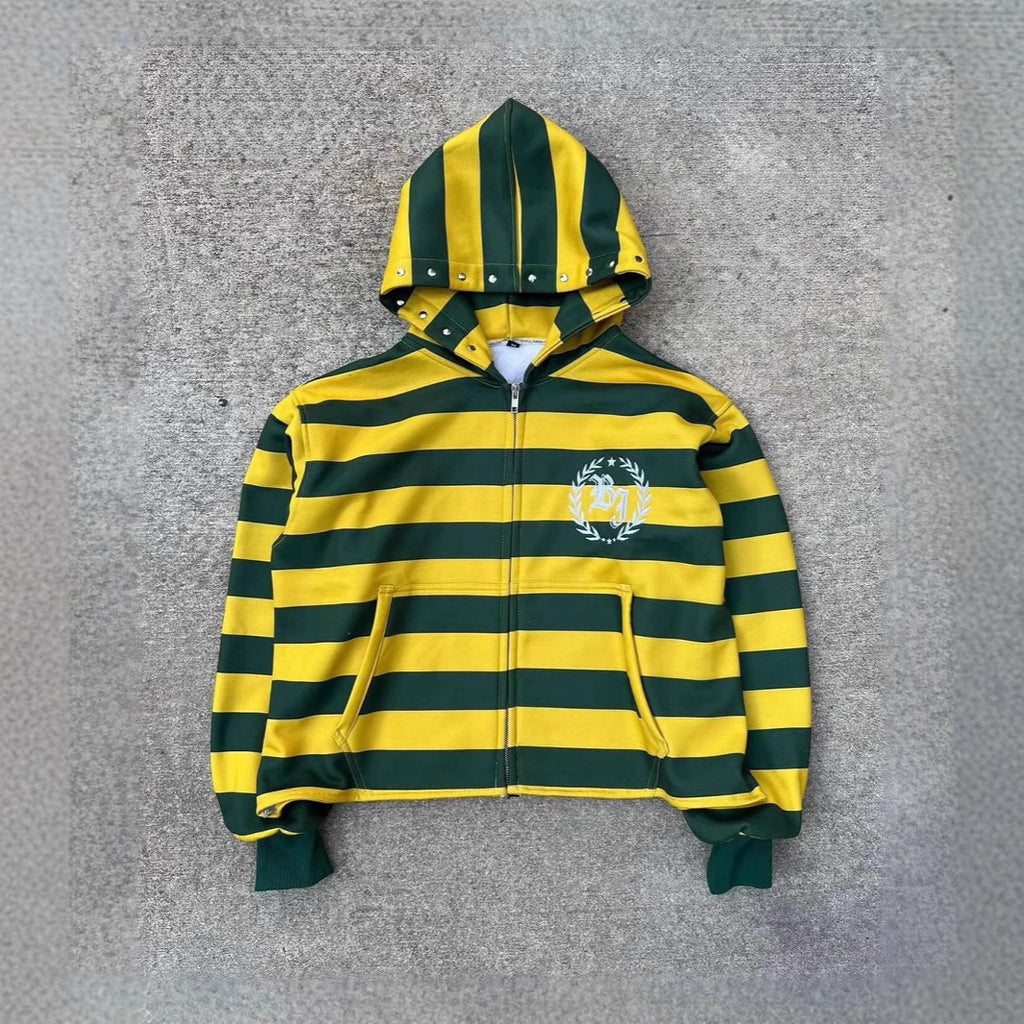 Hoodie con letras 3D amarillo - WEARLUMINA