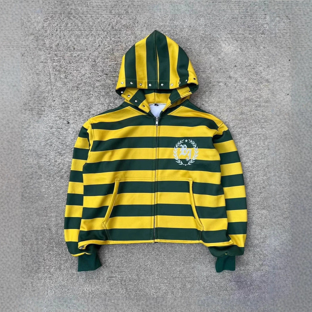 Hoodie con letras 3D amarillo - WEARLUMINA
