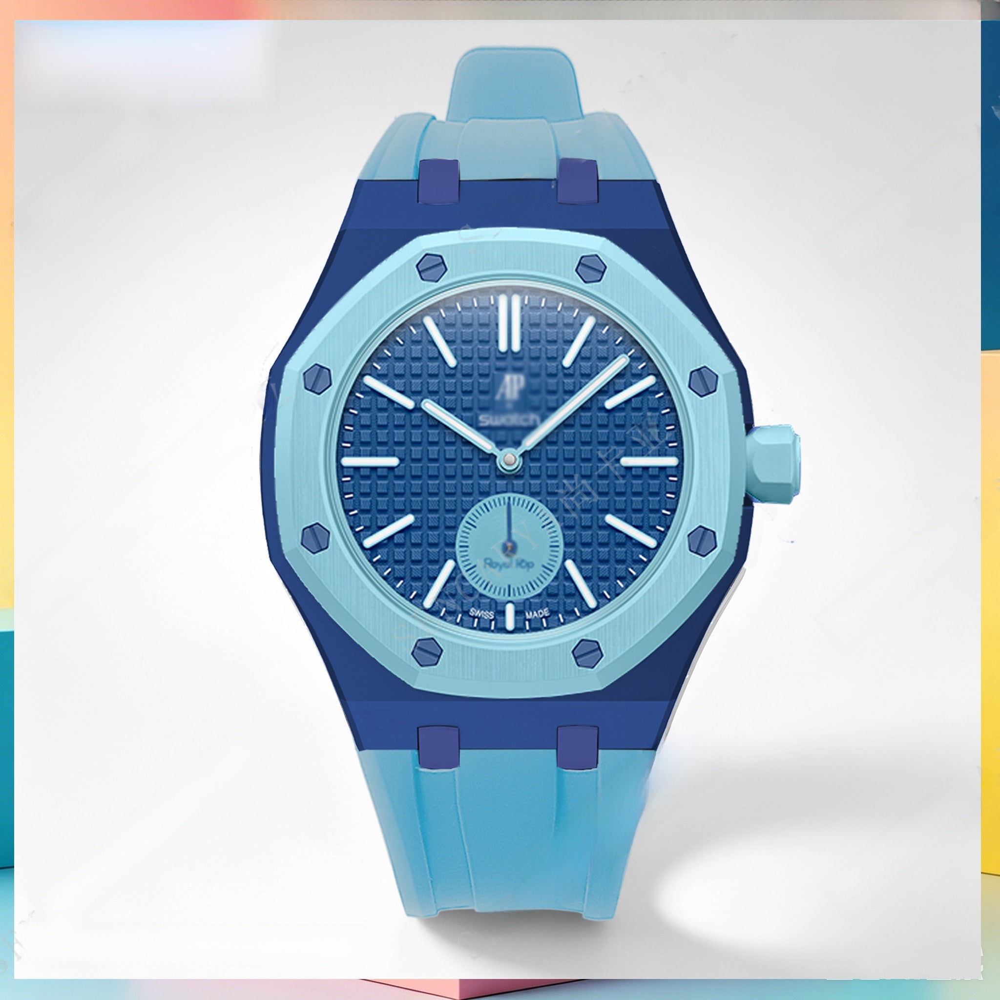 Modified AP Collaboration Swatch Watch Strap Bio-Ceramic