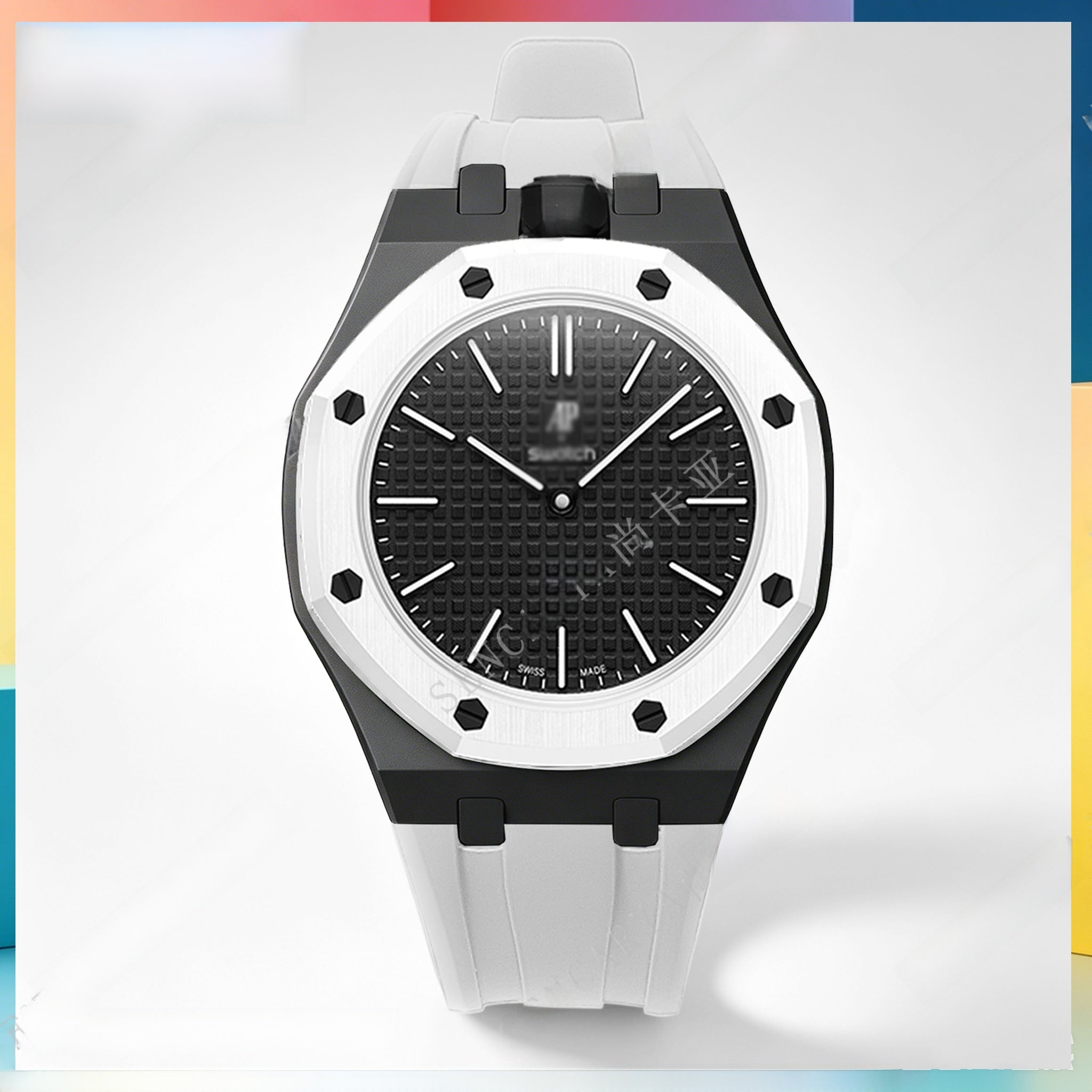 Modified AP Collaboration Swatch Watch Strap Bio-Ceramic