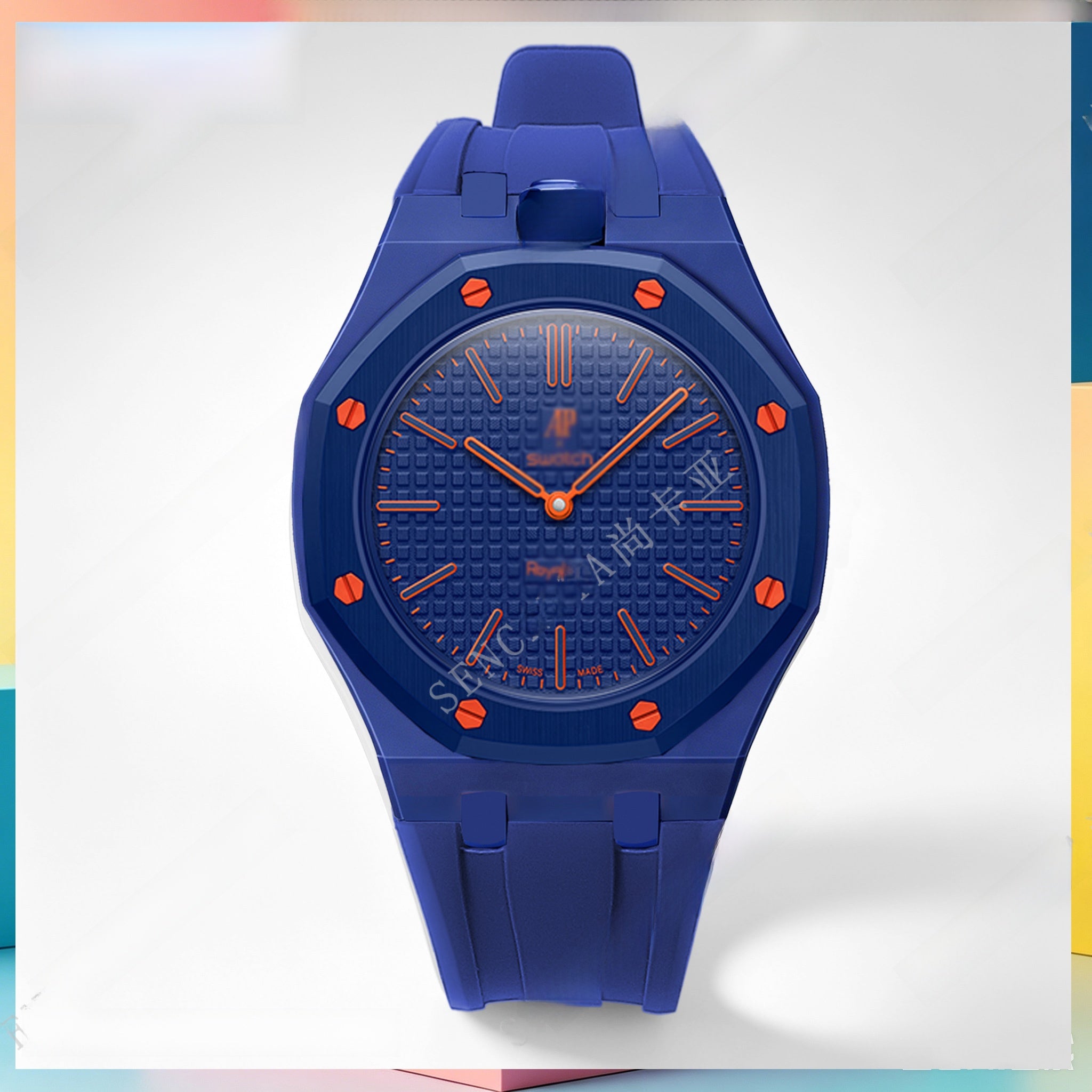 Modified AP Collaboration Swatch Watch Strap Bio-Ceramic
