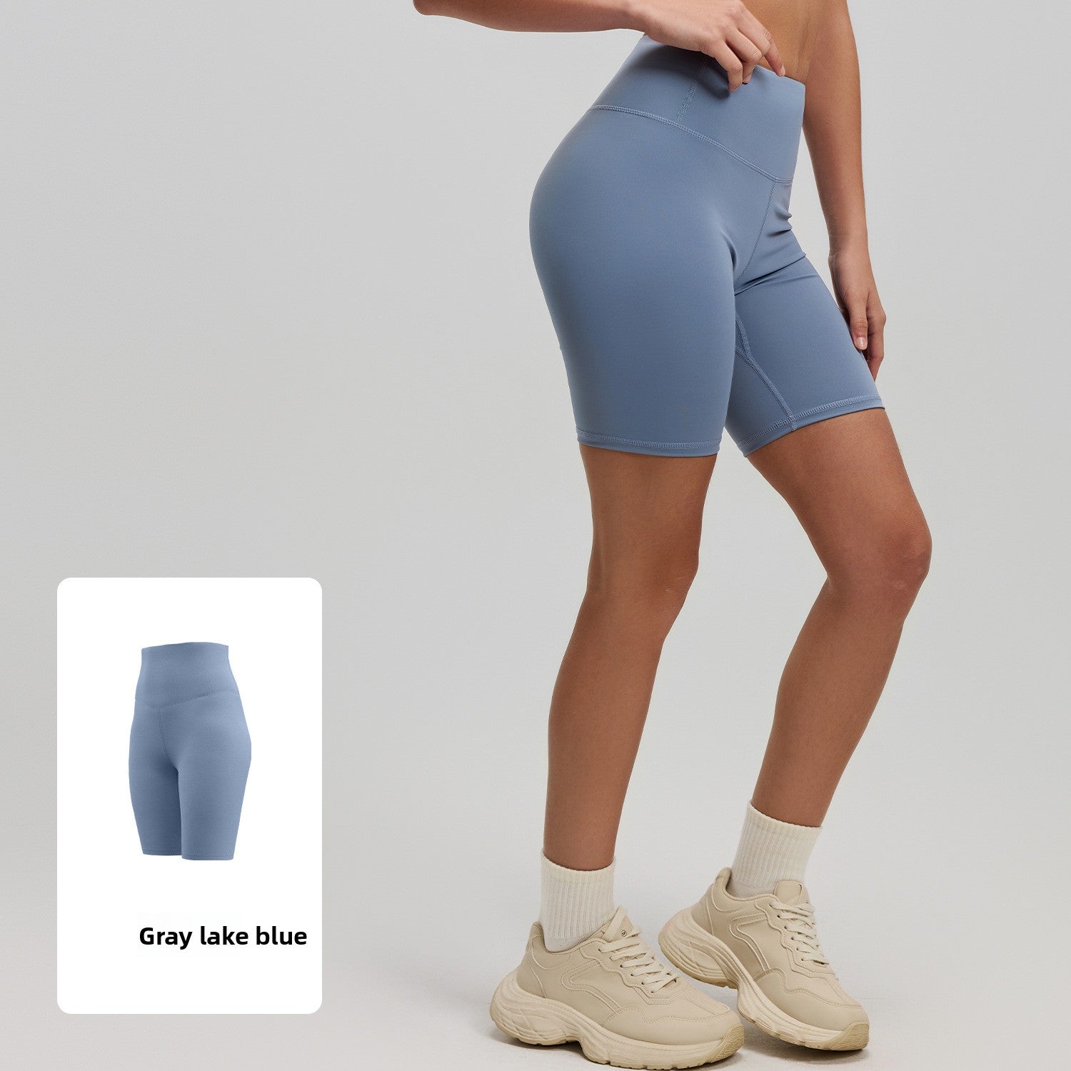 Womens High Waist Yoga Shorts