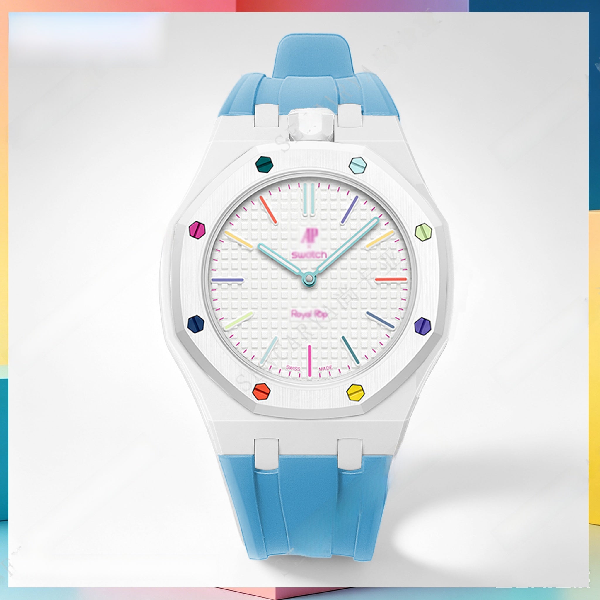 Modified AP Collaboration Swatch Watch Strap Bio-Ceramic