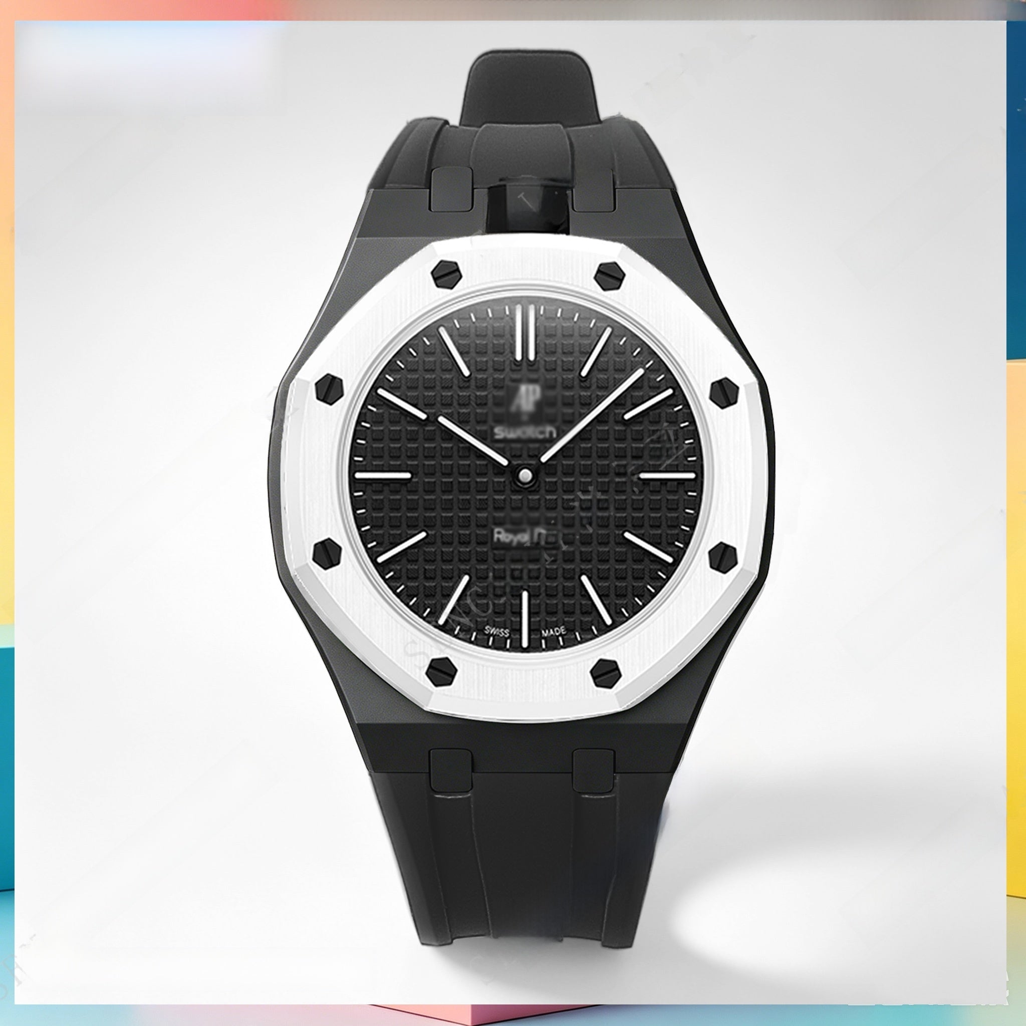 Modified AP Collaboration Swatch Watch Strap Bio-Ceramic