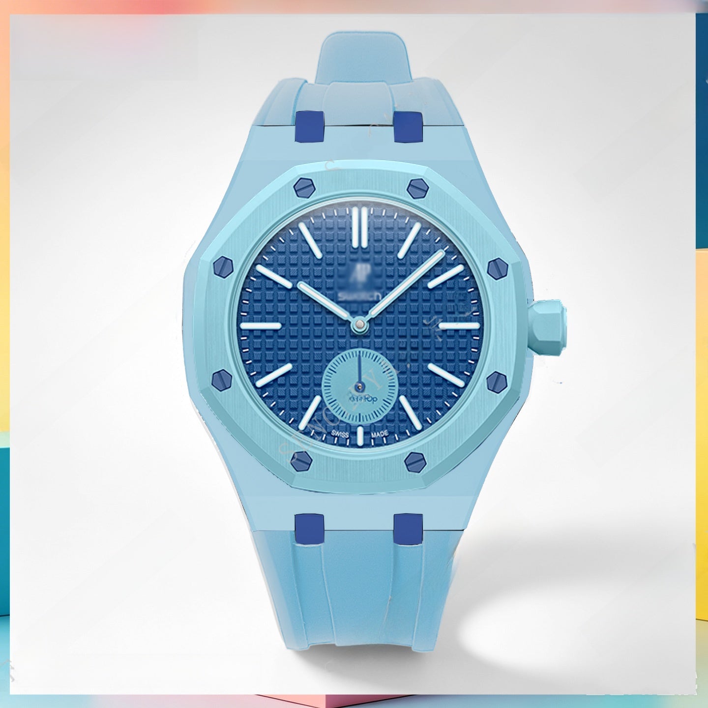 Modified AP Collaboration Swatch Watch Strap Bio-Ceramic
