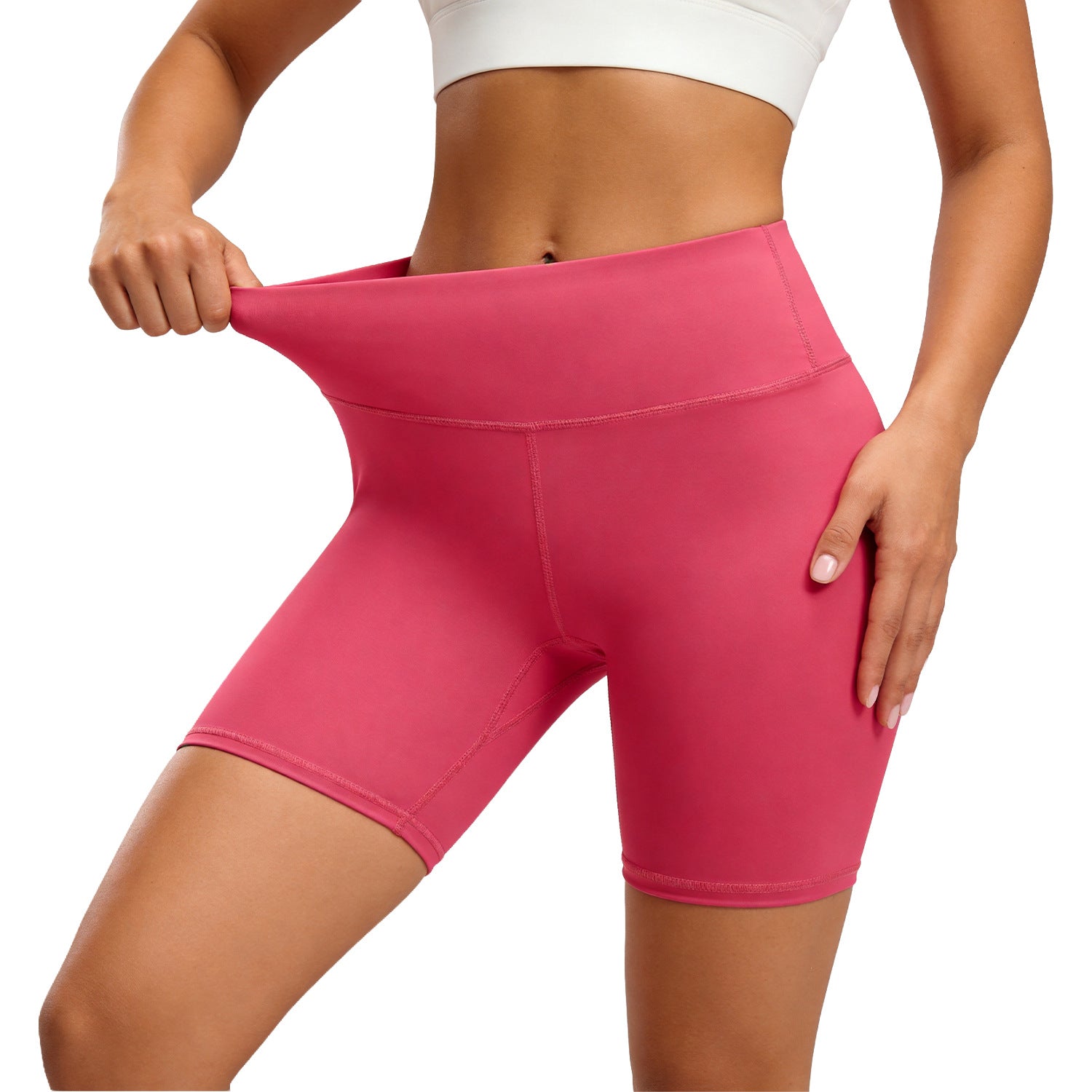 Womens High Waist Yoga Shorts