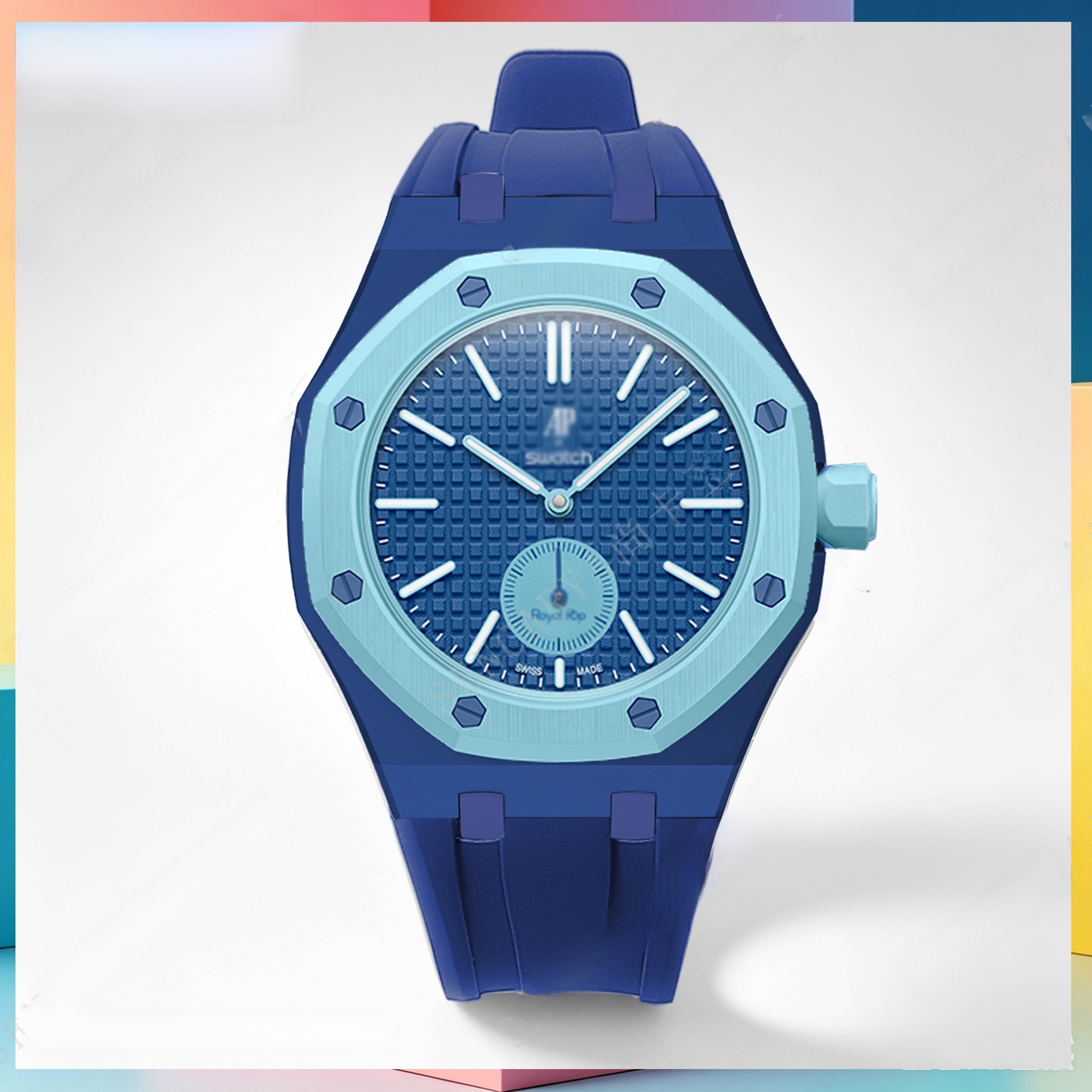 Modified AP Collaboration Swatch Watch Strap Bio-Ceramic