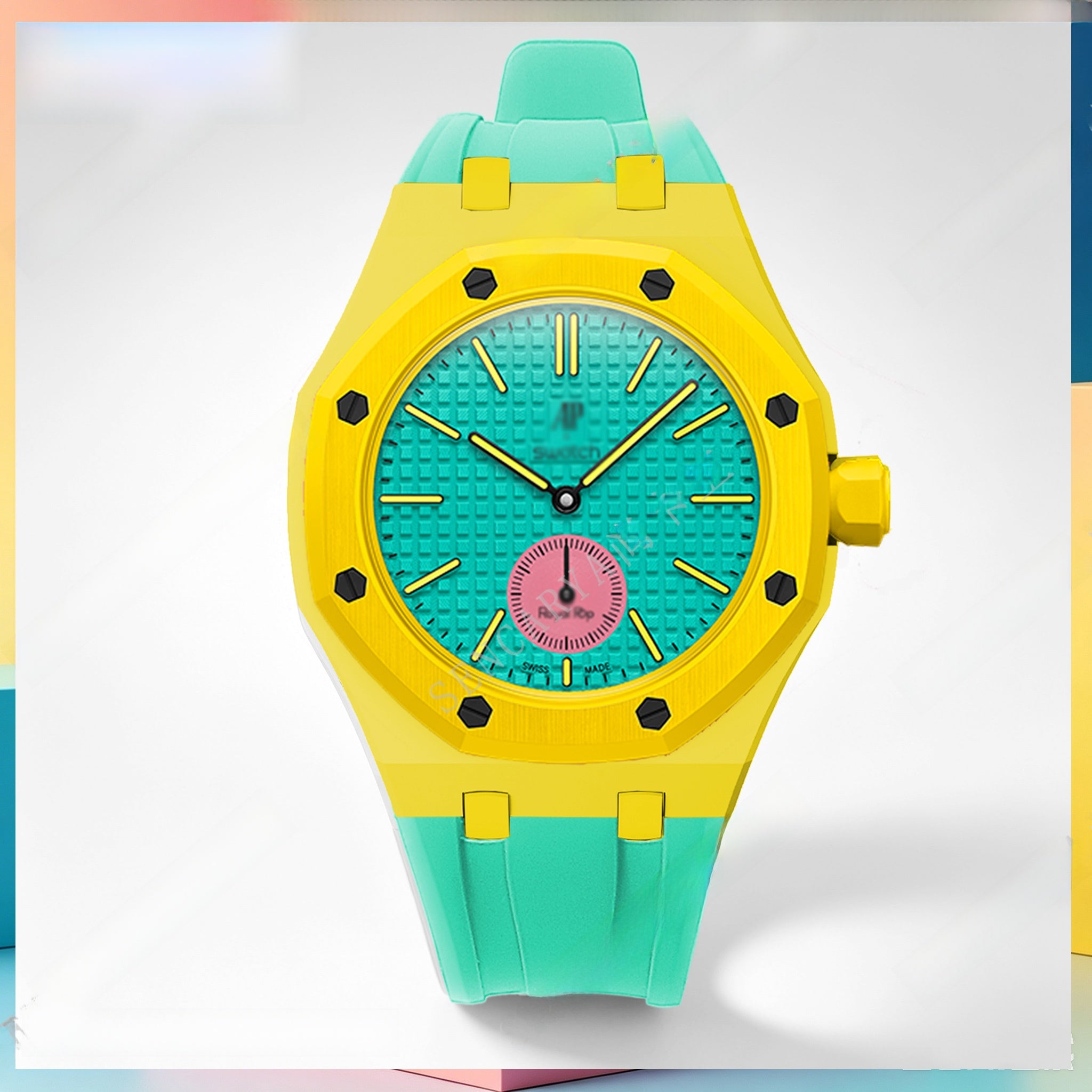 Modified AP Collaboration Swatch Watch Strap Bio-Ceramic