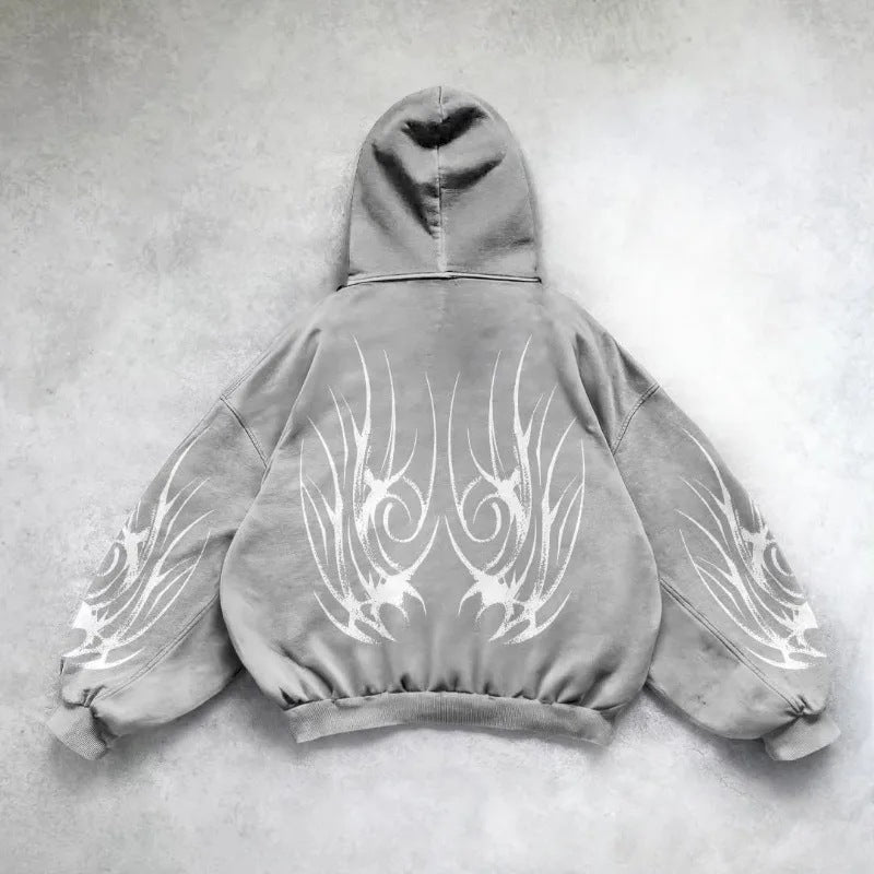 Hoodie Gótico Estampado
