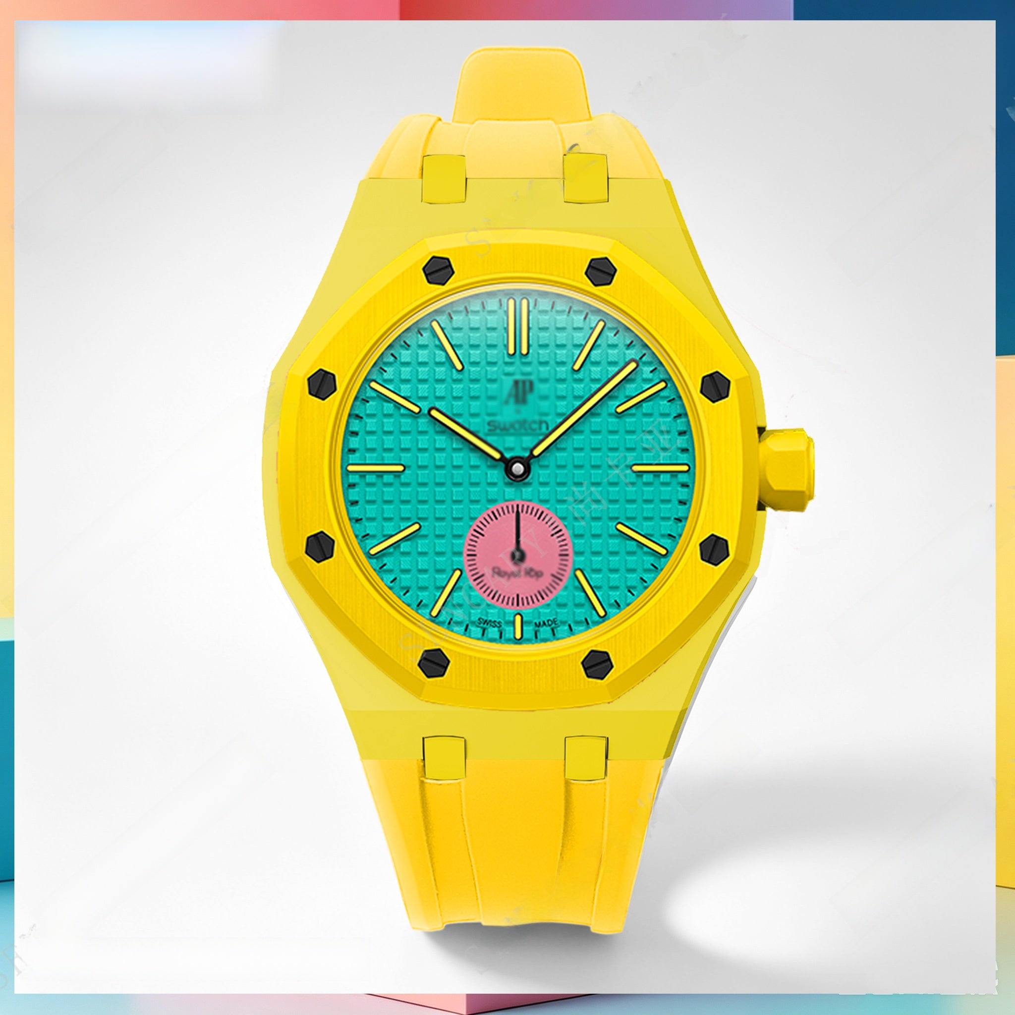 Modified AP Collaboration Swatch Watch Strap Bio-Ceramic