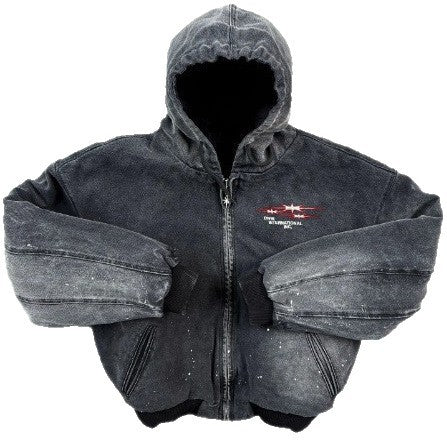 Hooded Sport Cardigan Zip-Up Jacket