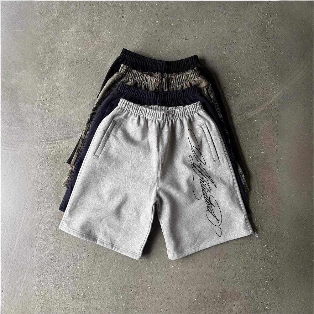 Embroidered Casual Shorts for Men