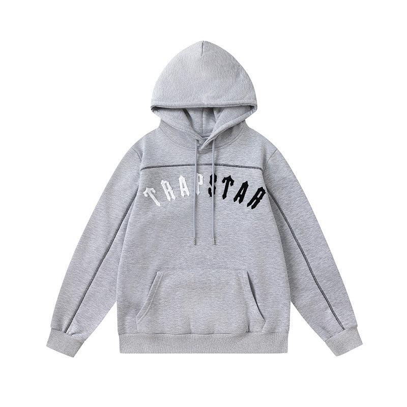 Unisex Hooded Sweatshirt Jacket in American Street Style