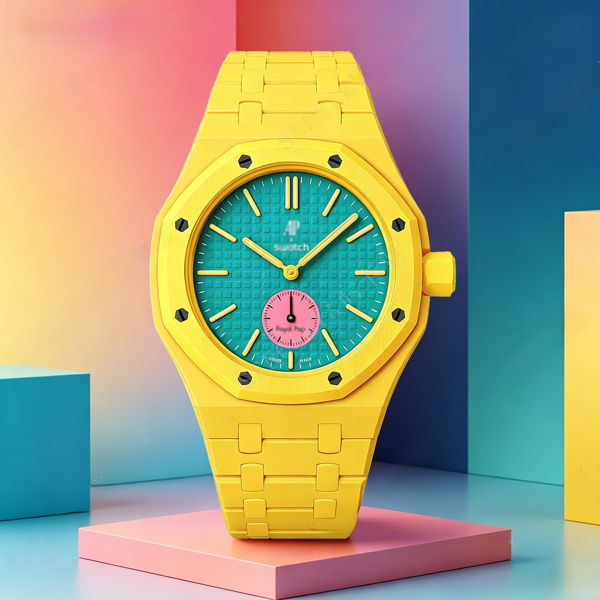 Modified AP Collaboration Swatch Watch Strap Bio-Ceramic
