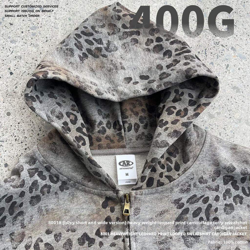 Set Hoodie y Pants Estampado Leopardo