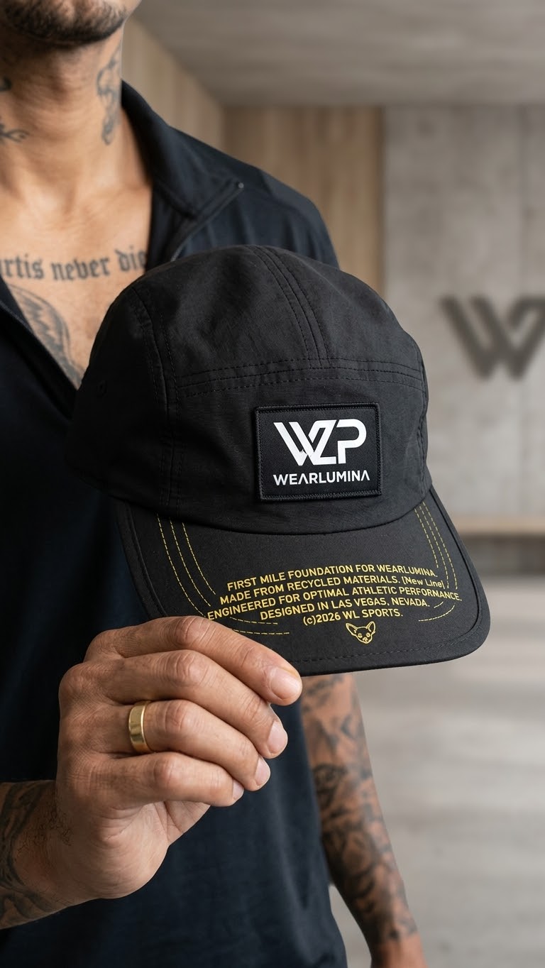 WEARLUMINA First Mile Cap — lifestyle editorial