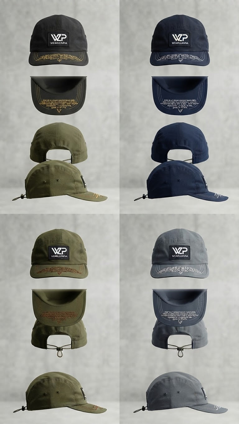 WEARLUMINA First Mile Cap — colorways Negro, Oliva, Navy, Gris