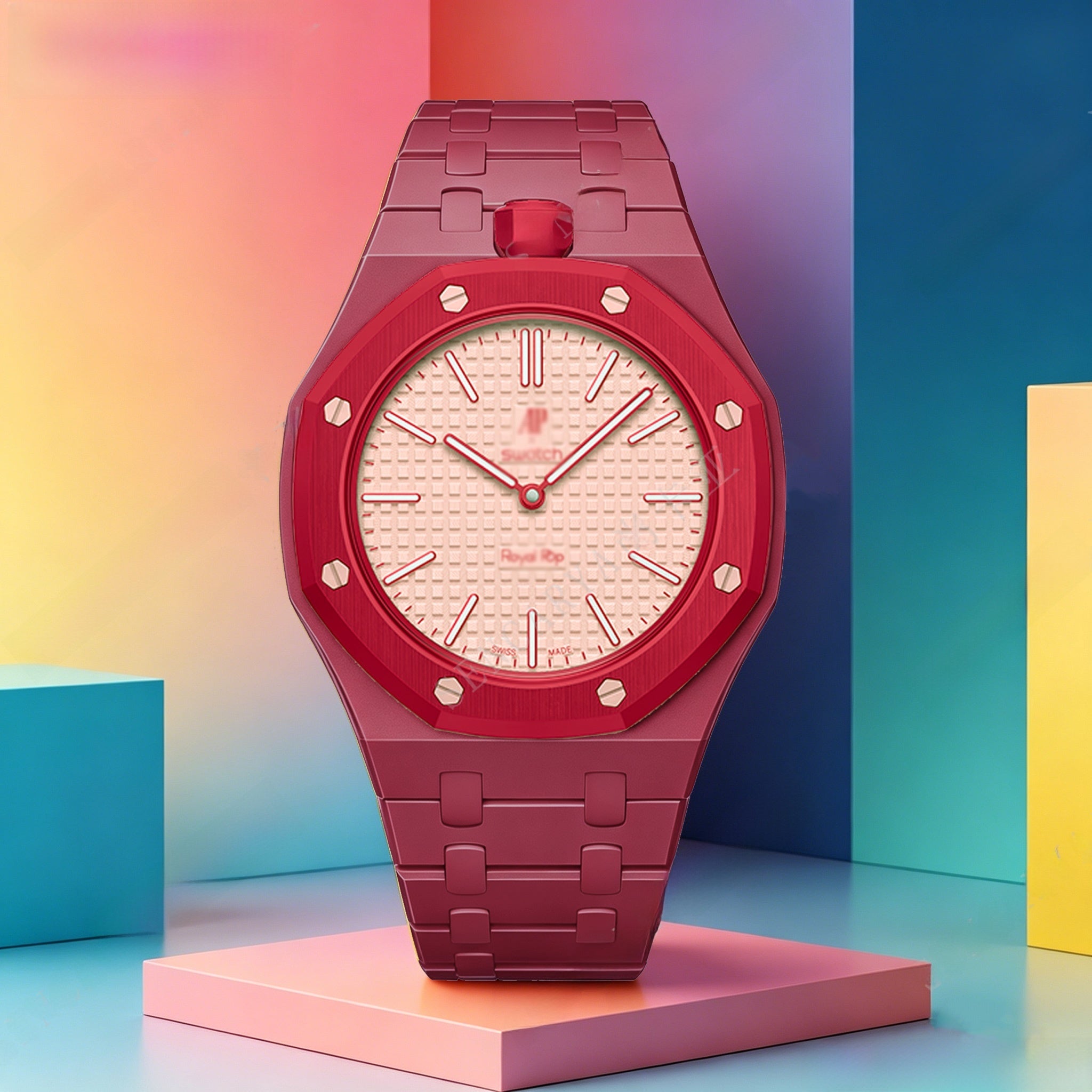 Modified AP Collaboration Swatch Watch Strap Bio-Ceramic