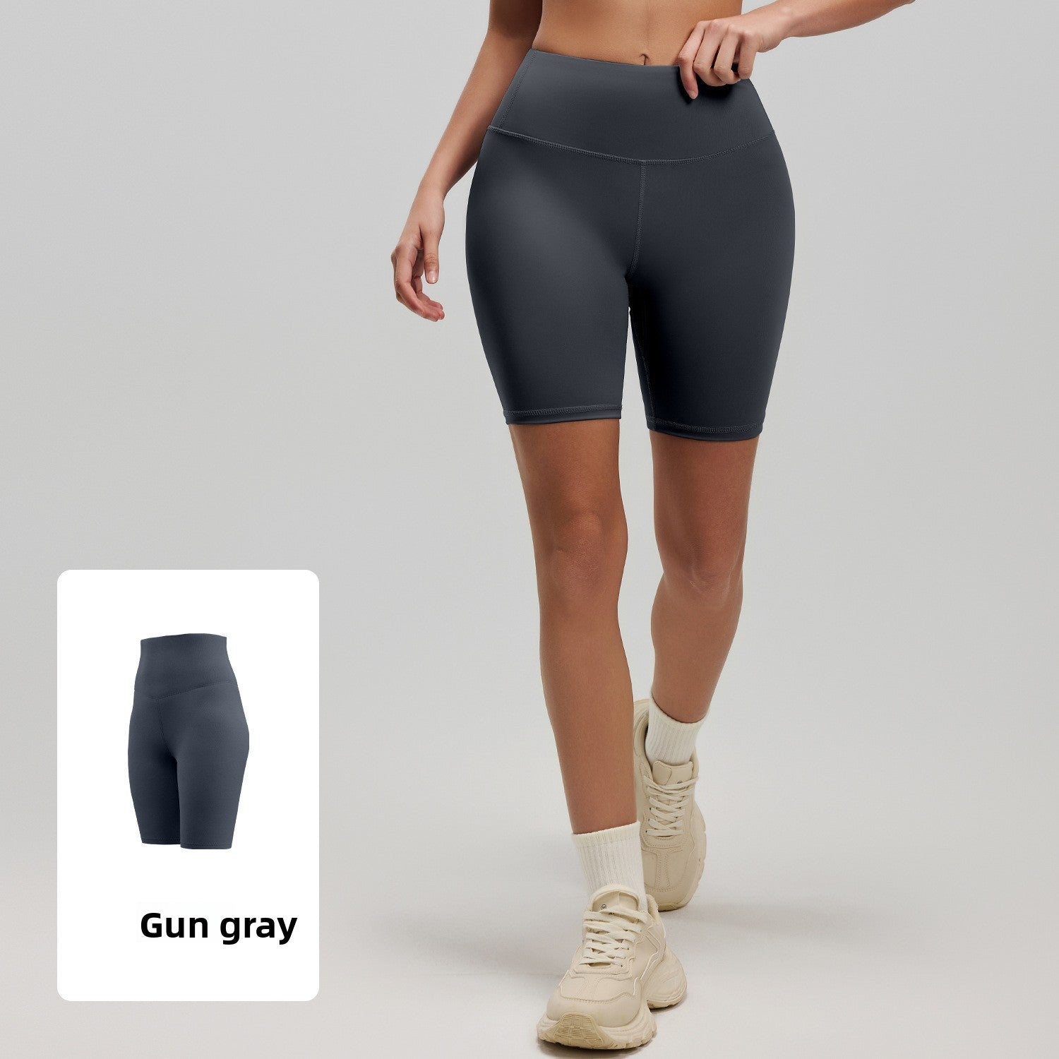 Womens High Waist Yoga Shorts