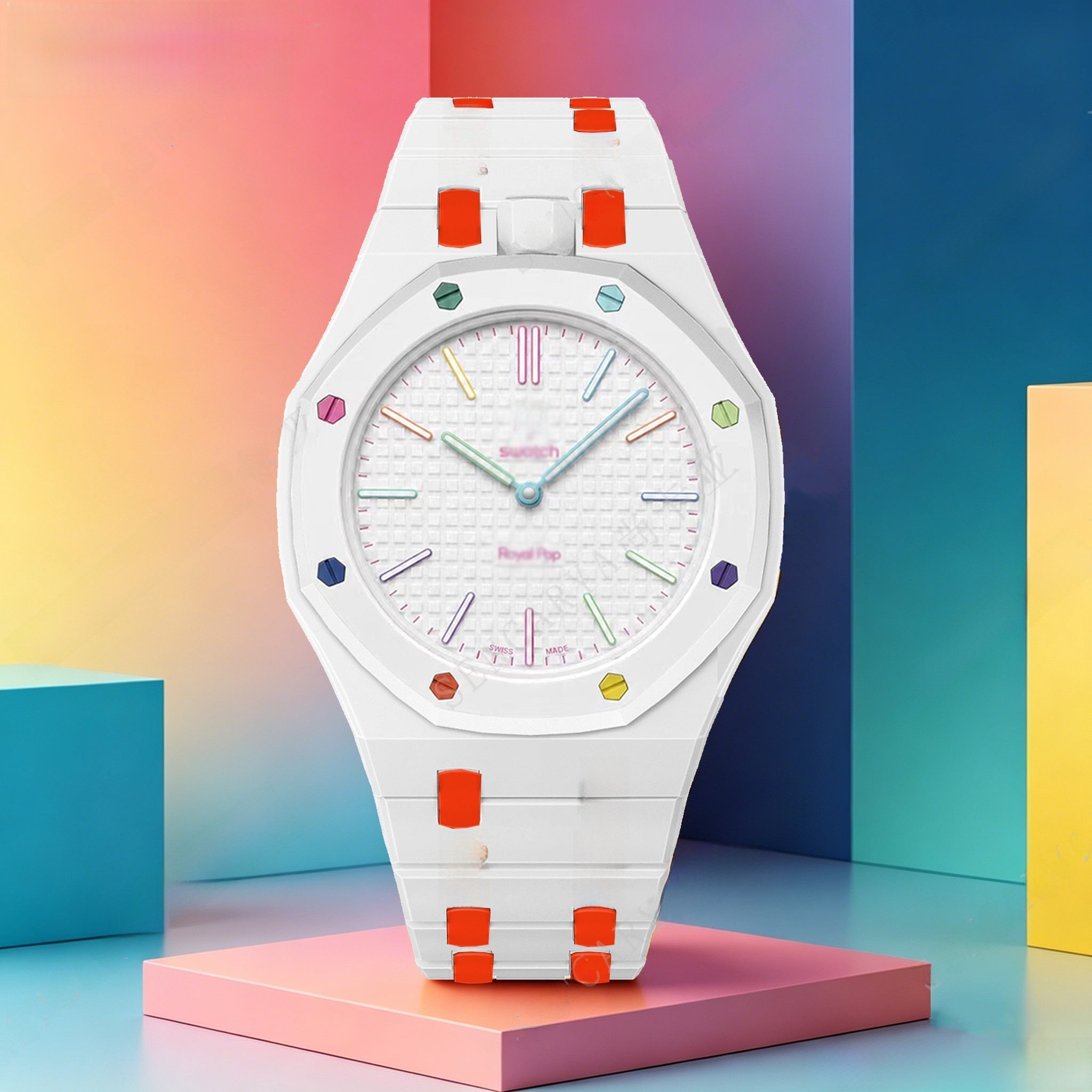 Modified AP Collaboration Swatch Watch Strap Bio-Ceramic